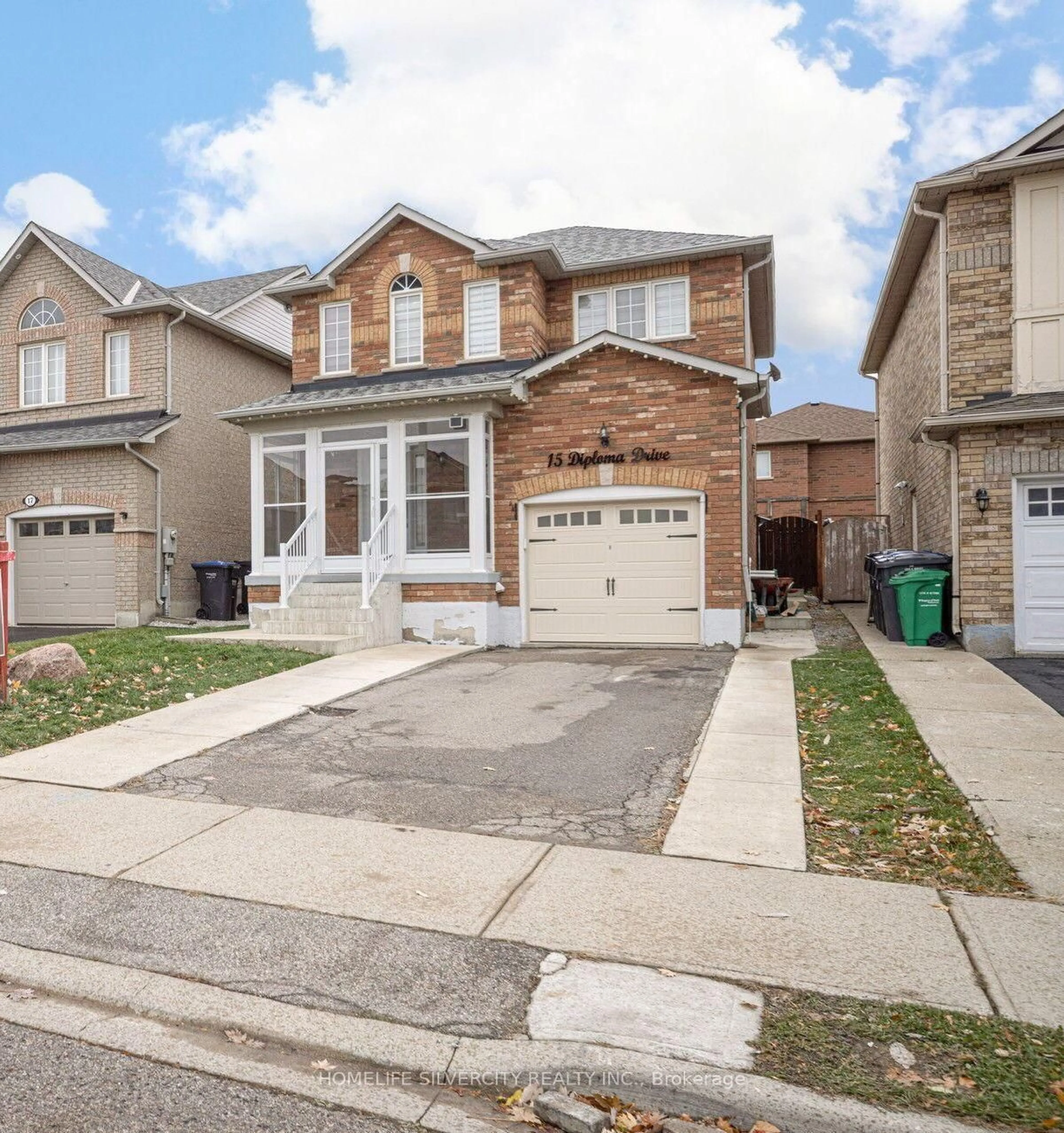 Home with brick exterior material, street for 15 Diploma Dr, Brampton Ontario L6P 1M3