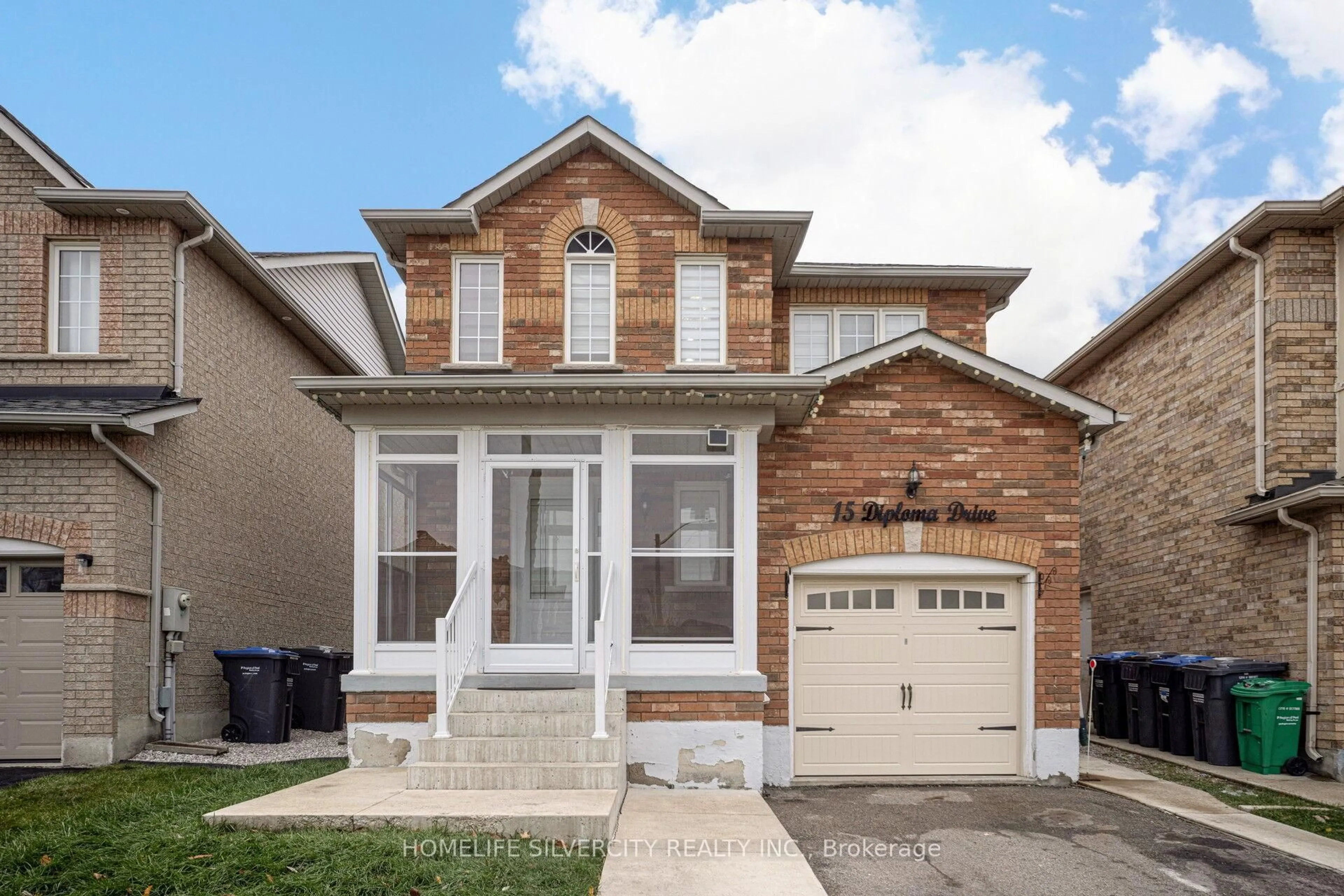 Home with brick exterior material, street for 15 Diploma Dr, Brampton Ontario L6P 1M3