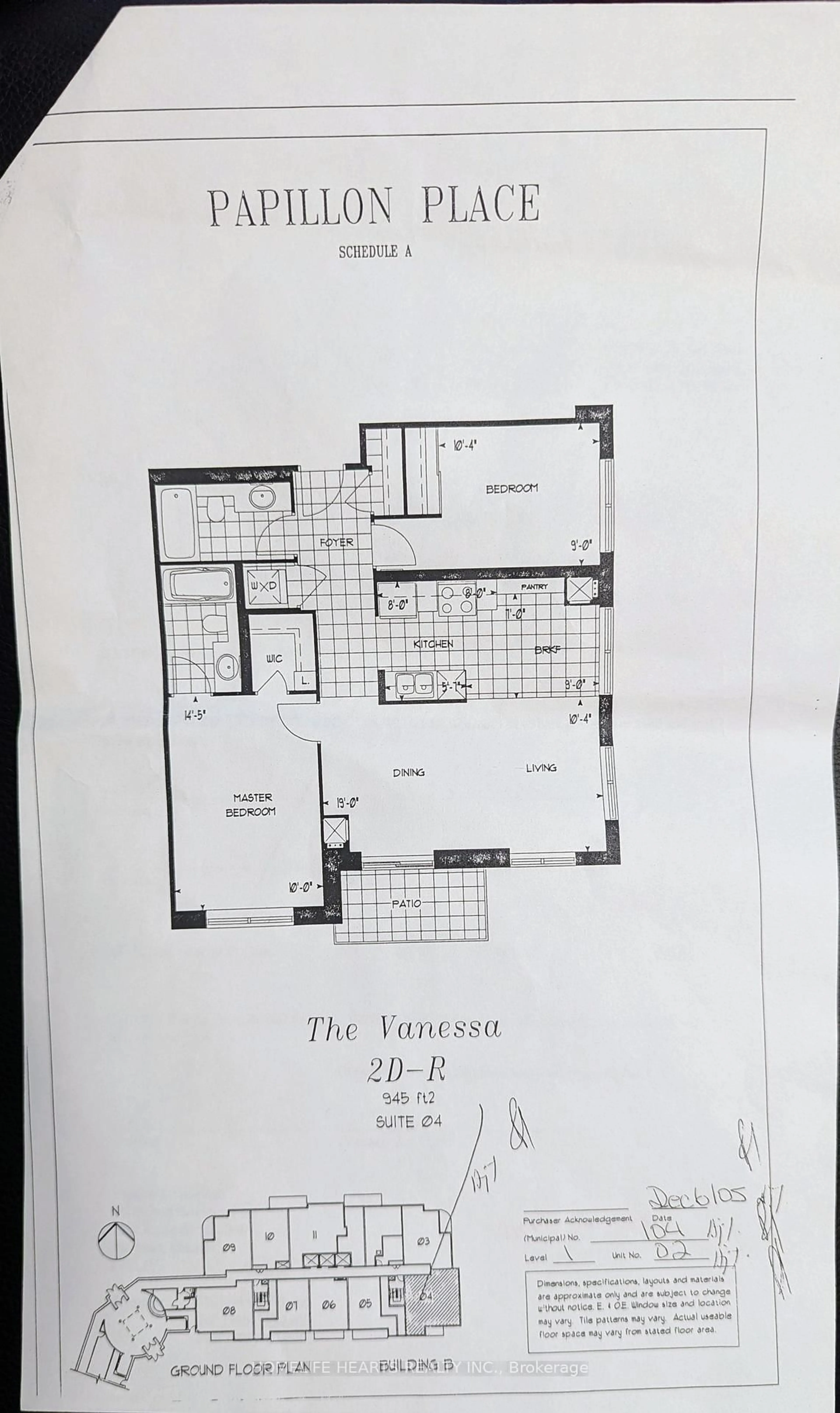 Floor plan for 4889 Kimbermount Ave #104, Mississauga Ontario L5M 7R8