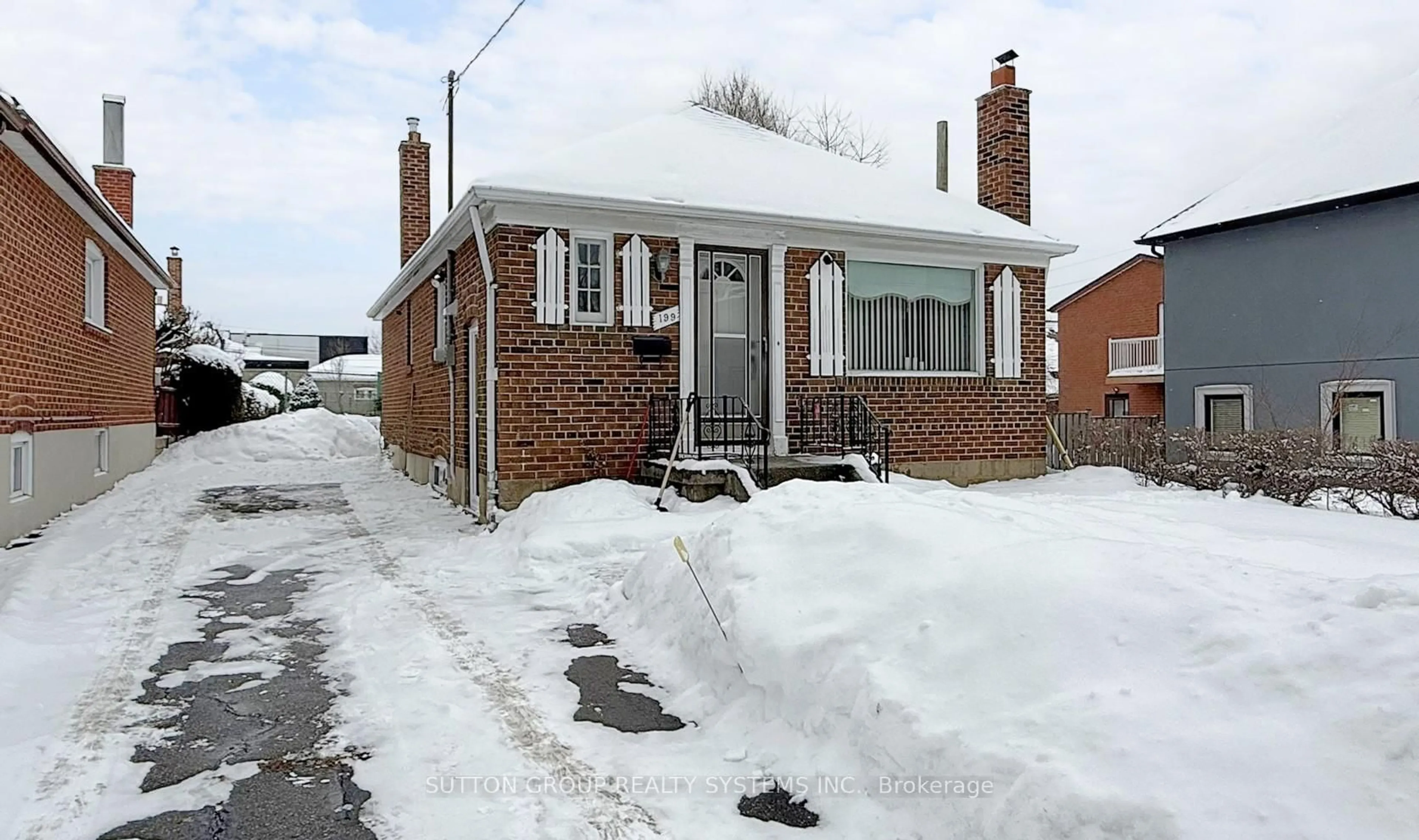 Home with brick exterior material, street for 199 Strathnairn Ave, Toronto Ontario M6M 2G6