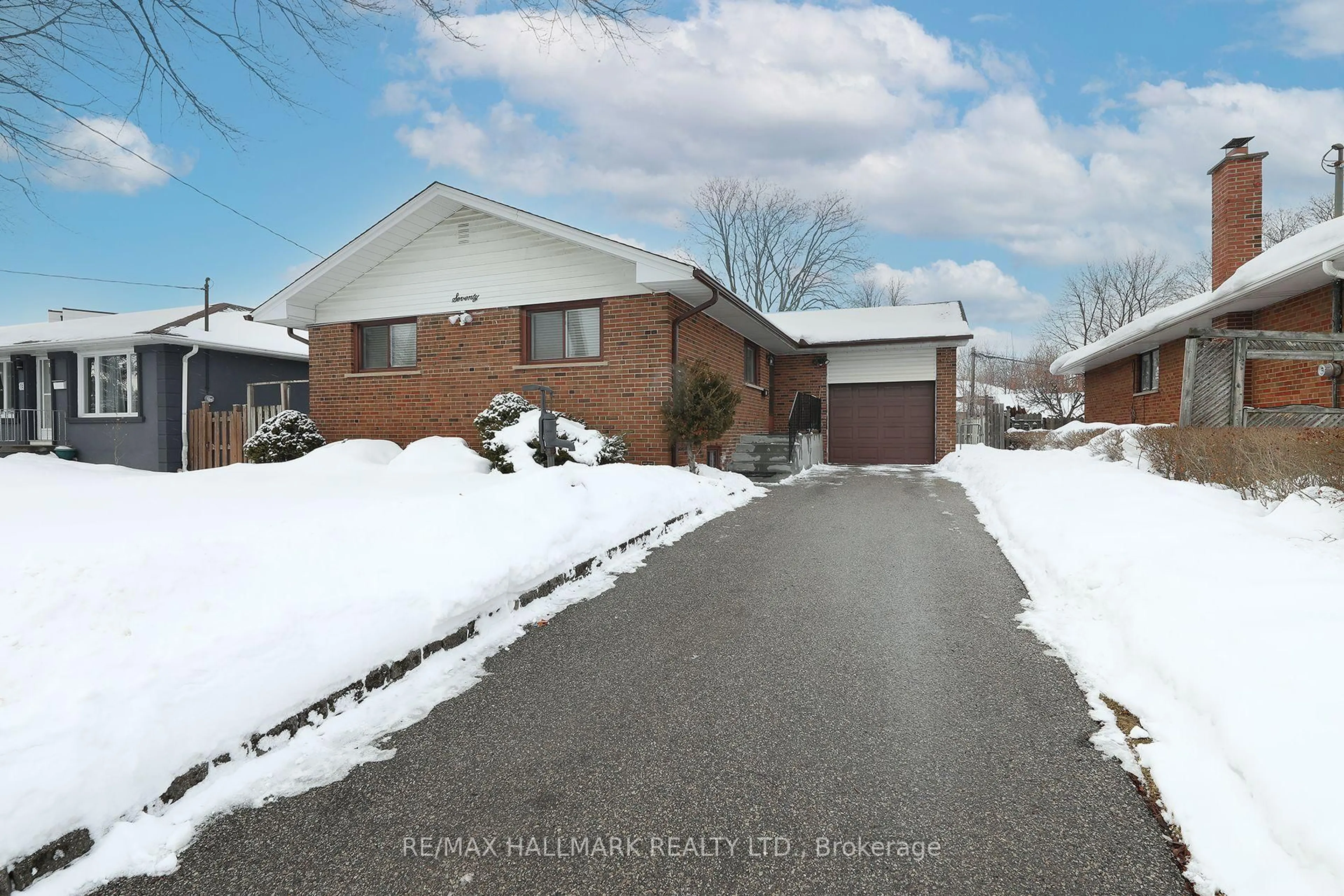 Home with brick exterior material, street for 70 Lavington Dr, Toronto Ontario M9R 2H4