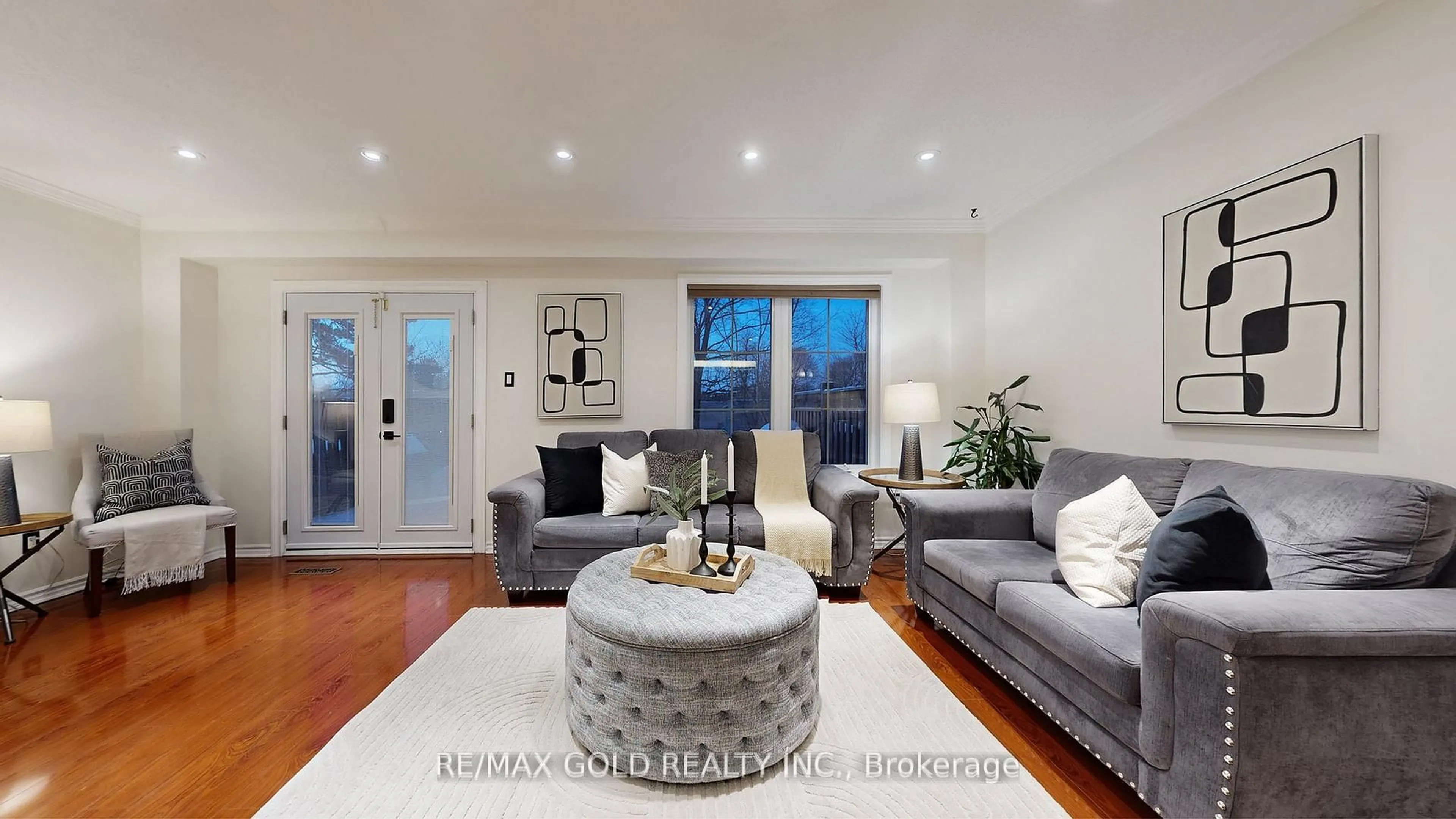 Living room with furniture, unknown for 156 Royal Salisbury Way, Brampton Ontario L6V 3J9