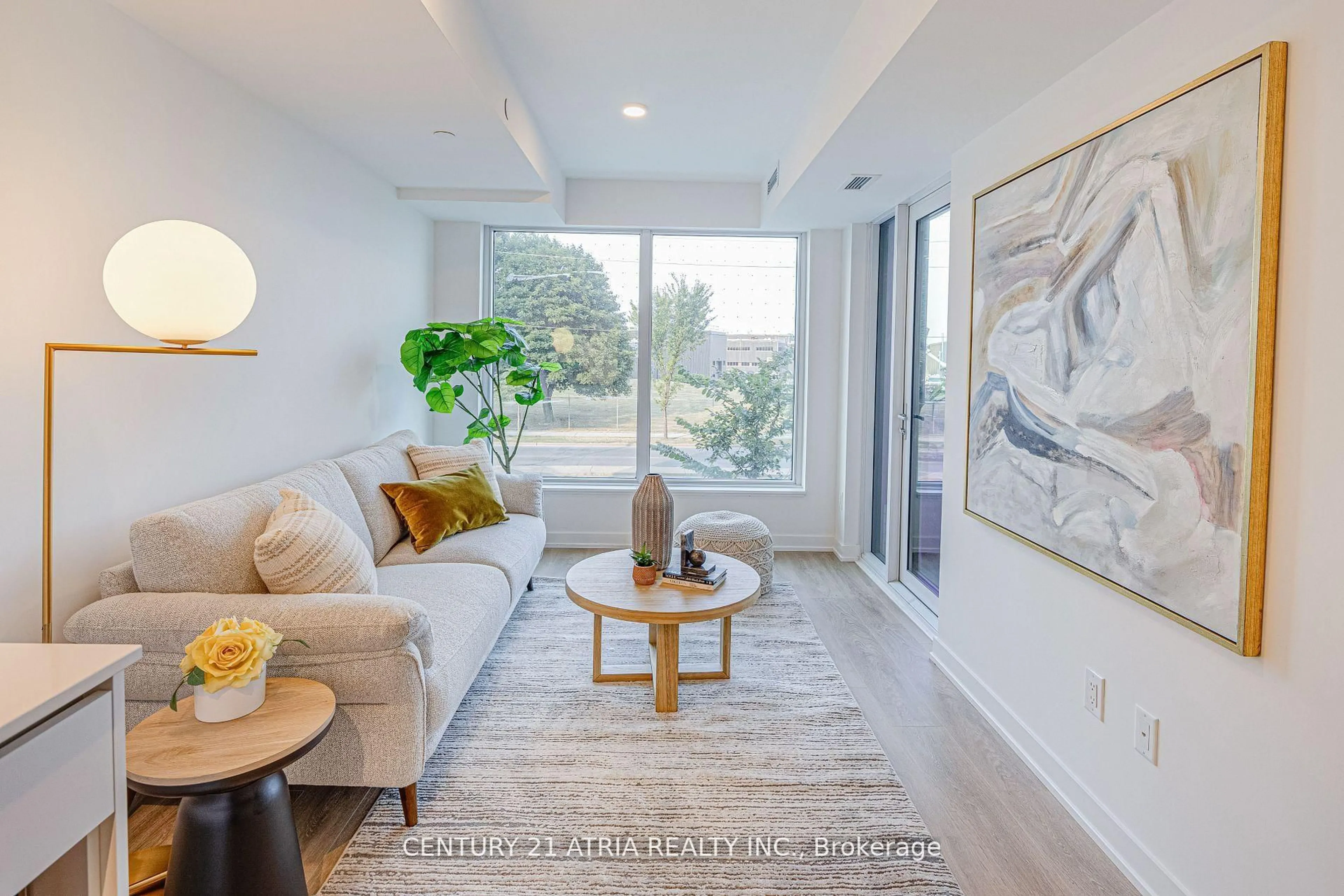 Living room with furniture, unknown for 1100 Sheppard Ave #217, Toronto Ontario M3K 0E4