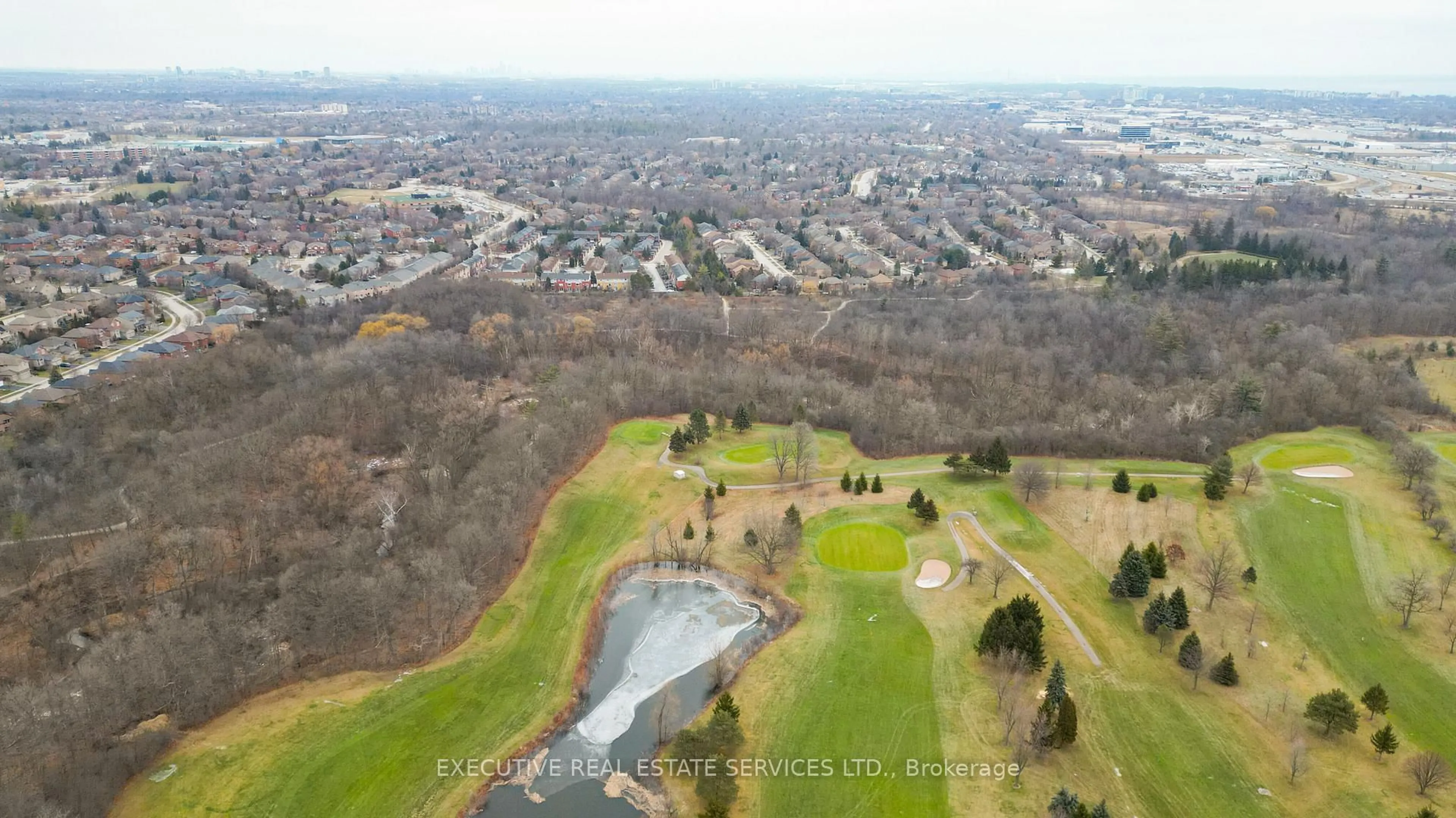 A pic from outside/outdoor area/front of a property/back of a property/a pic from drone, water/lake/river/ocean view for 1217 Ironbridge Rd, Oakville Ontario L6M 5M5