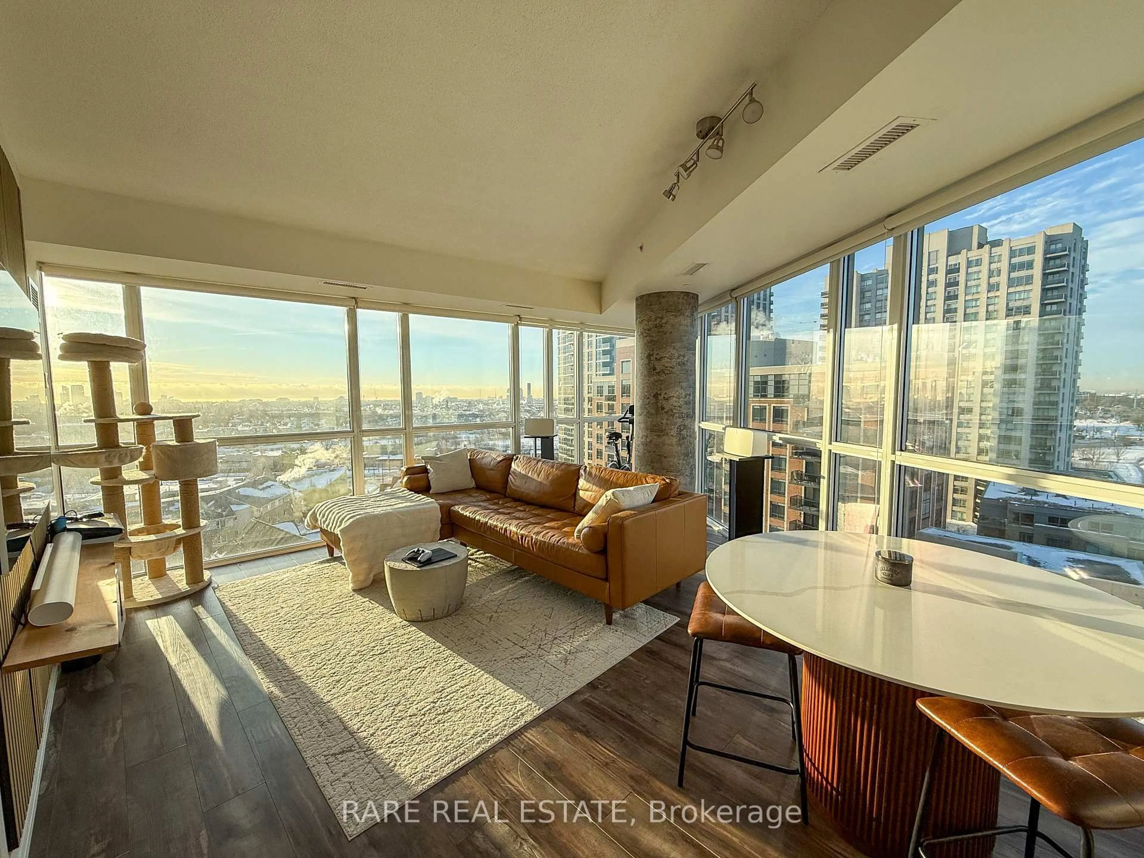 Living room with furniture, unknown for 5101 Dundas St #1009, Toronto Ontario M9A 5G8