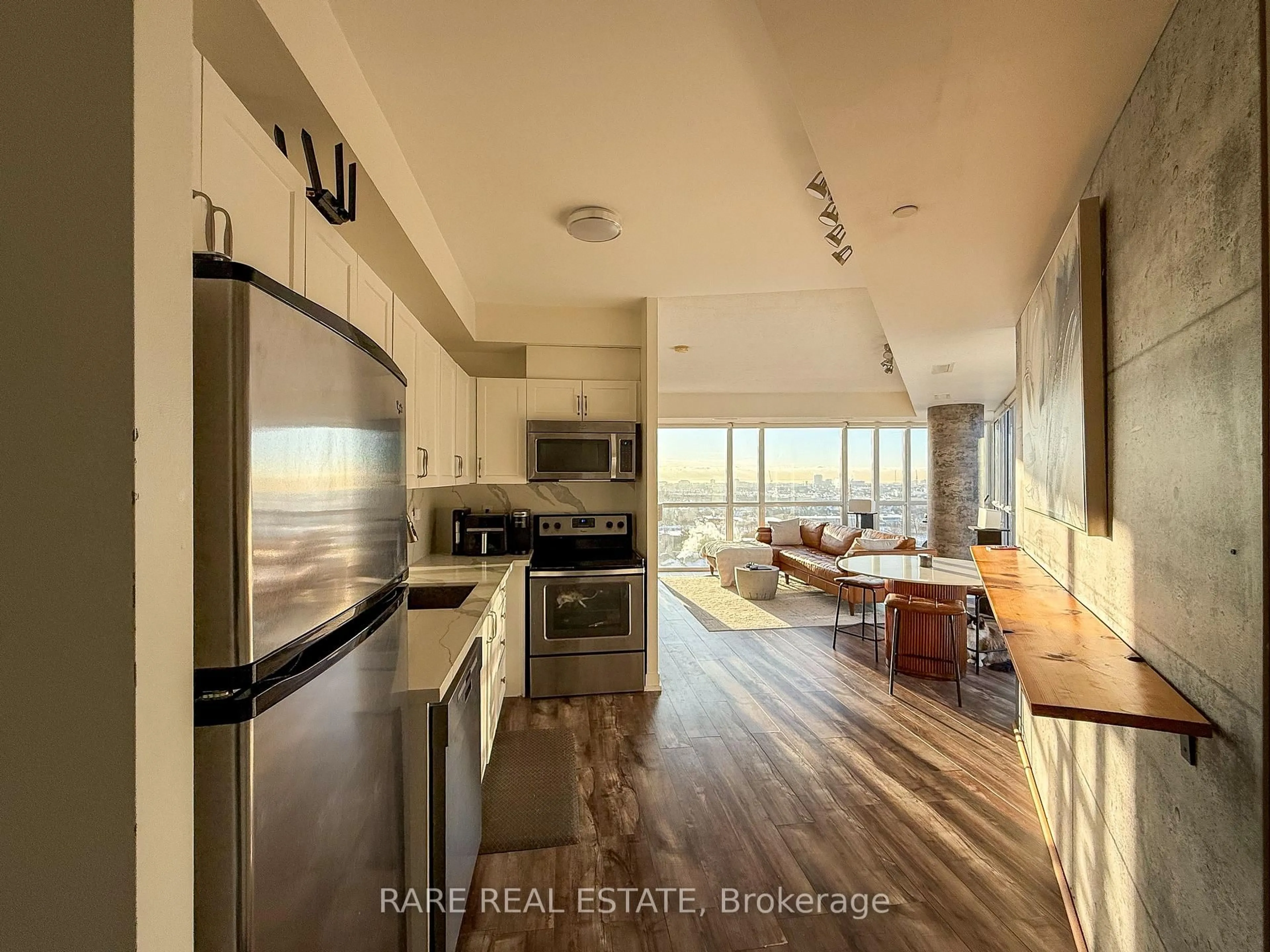 Open concept kitchen, unknown for 5101 Dundas St #1009, Toronto Ontario M9A 5G8