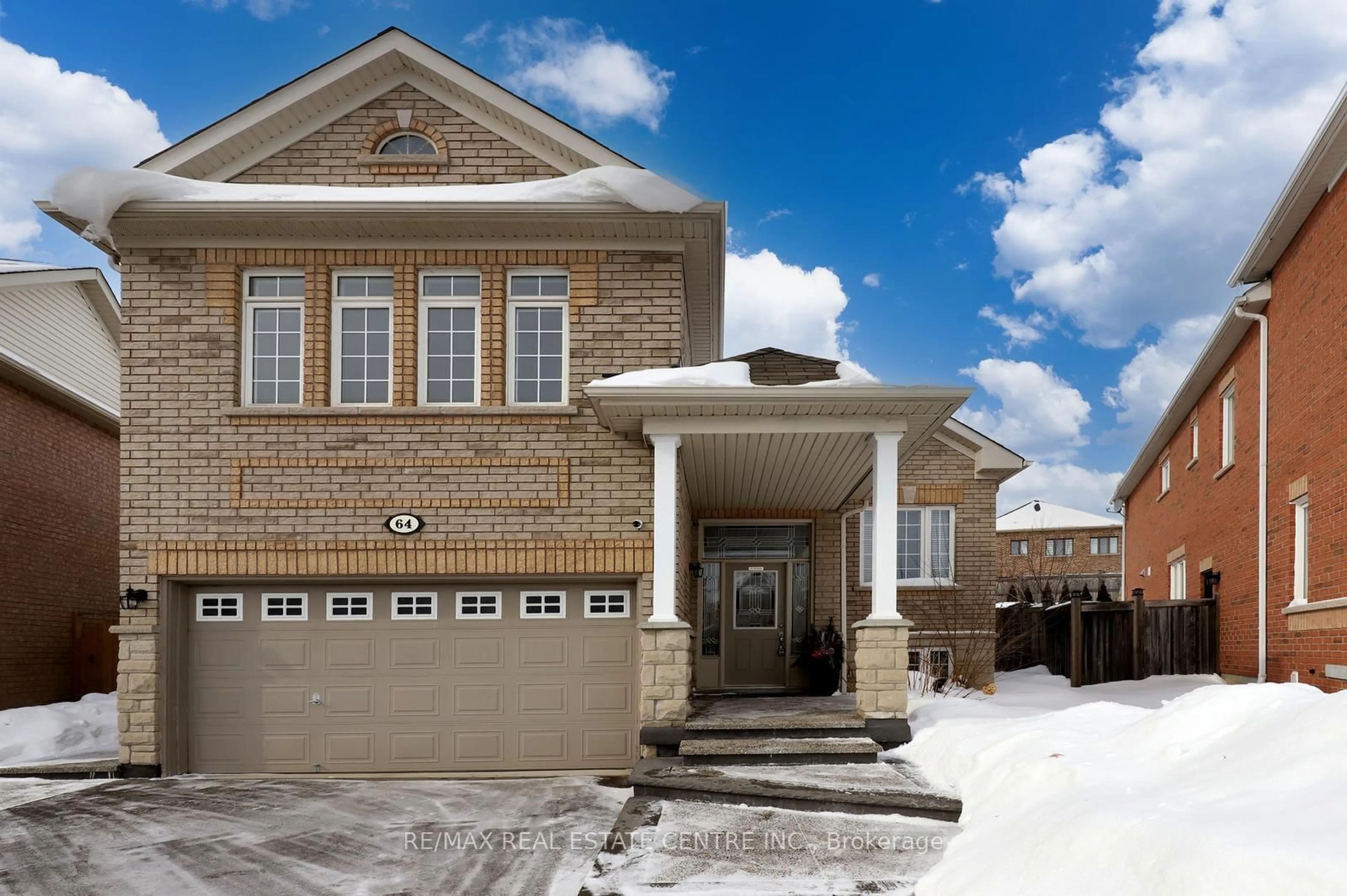 Home with brick exterior material, street for 64 Meadowlark Dr, Halton Hills Ontario L7G 6N5
