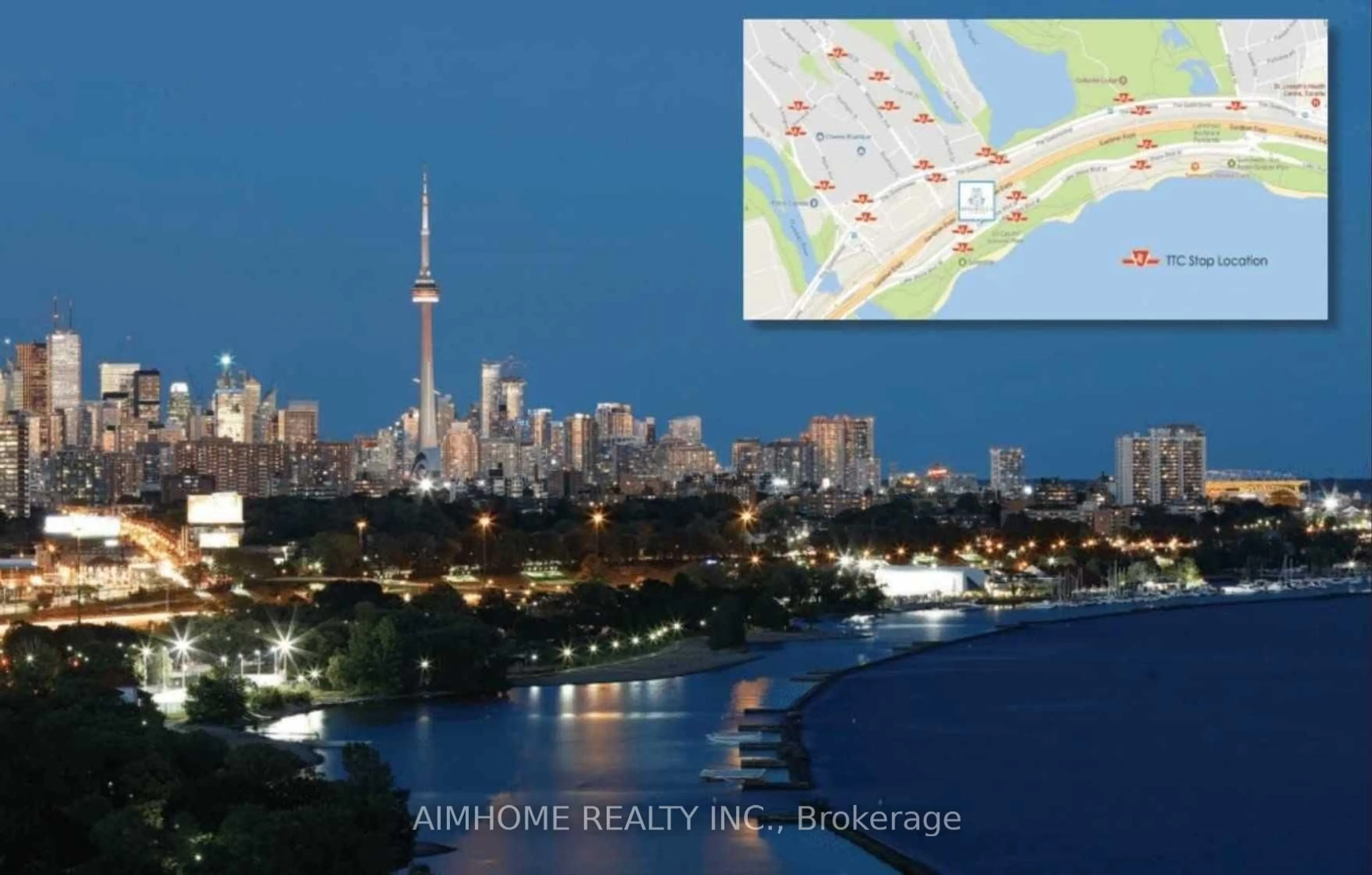 Picture of a map for 1926 Lake Shore Blvd #2915, Toronto Ontario M6S 1A1