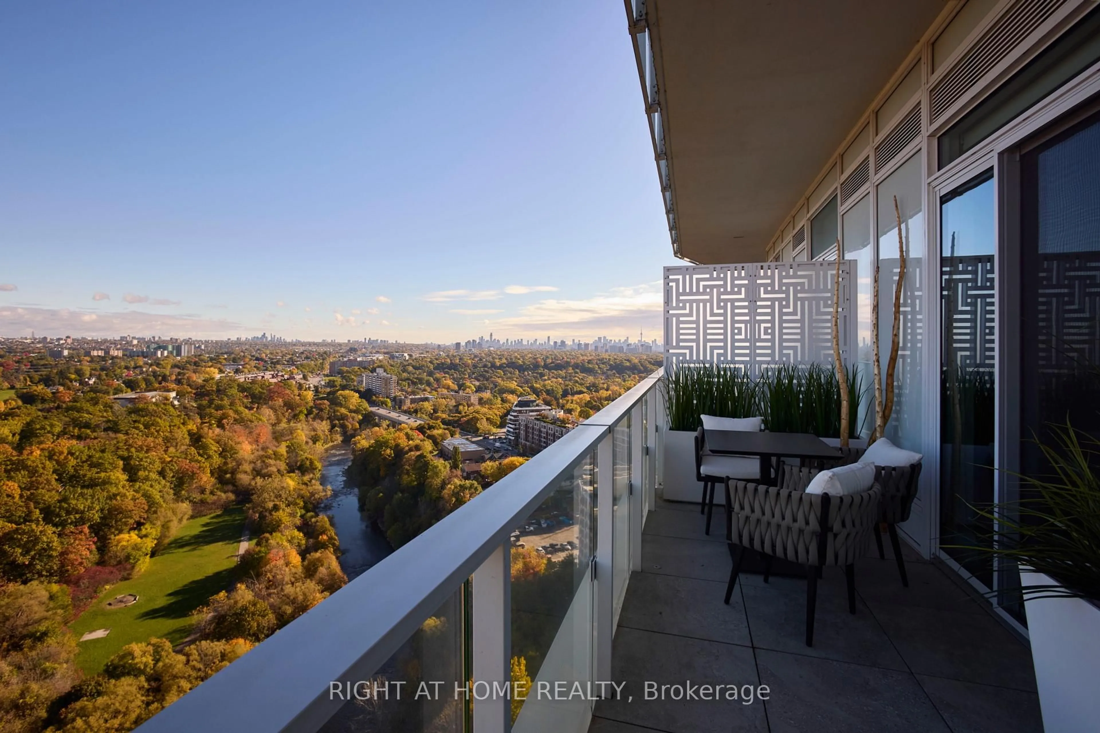 Balcony in the apartment, water/lake/river/ocean view for 20 Brin Dr #2003, Toronto Ontario M8X 0B2