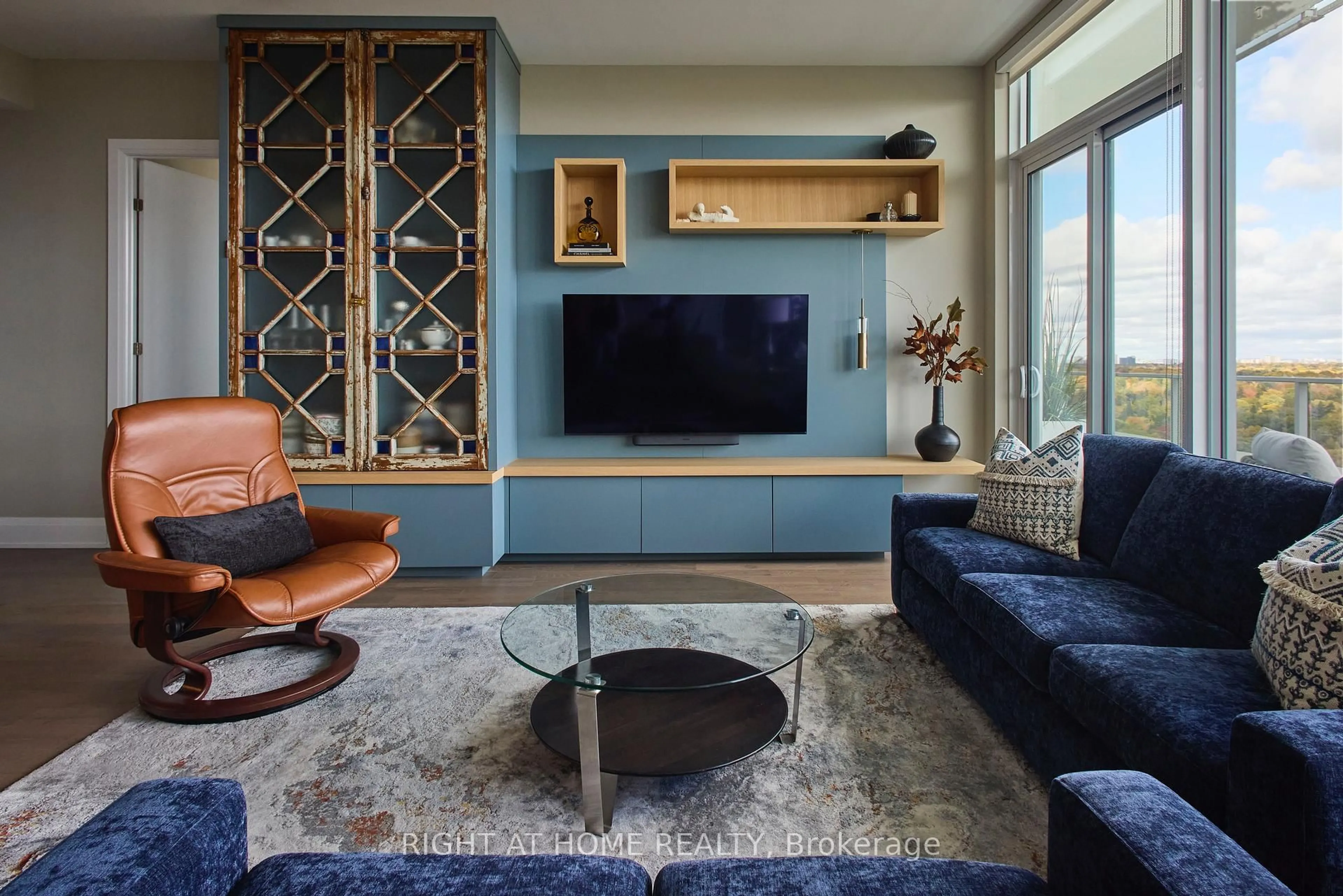 Living room with furniture, unknown for 20 Brin Dr #2003, Toronto Ontario M8X 0B2