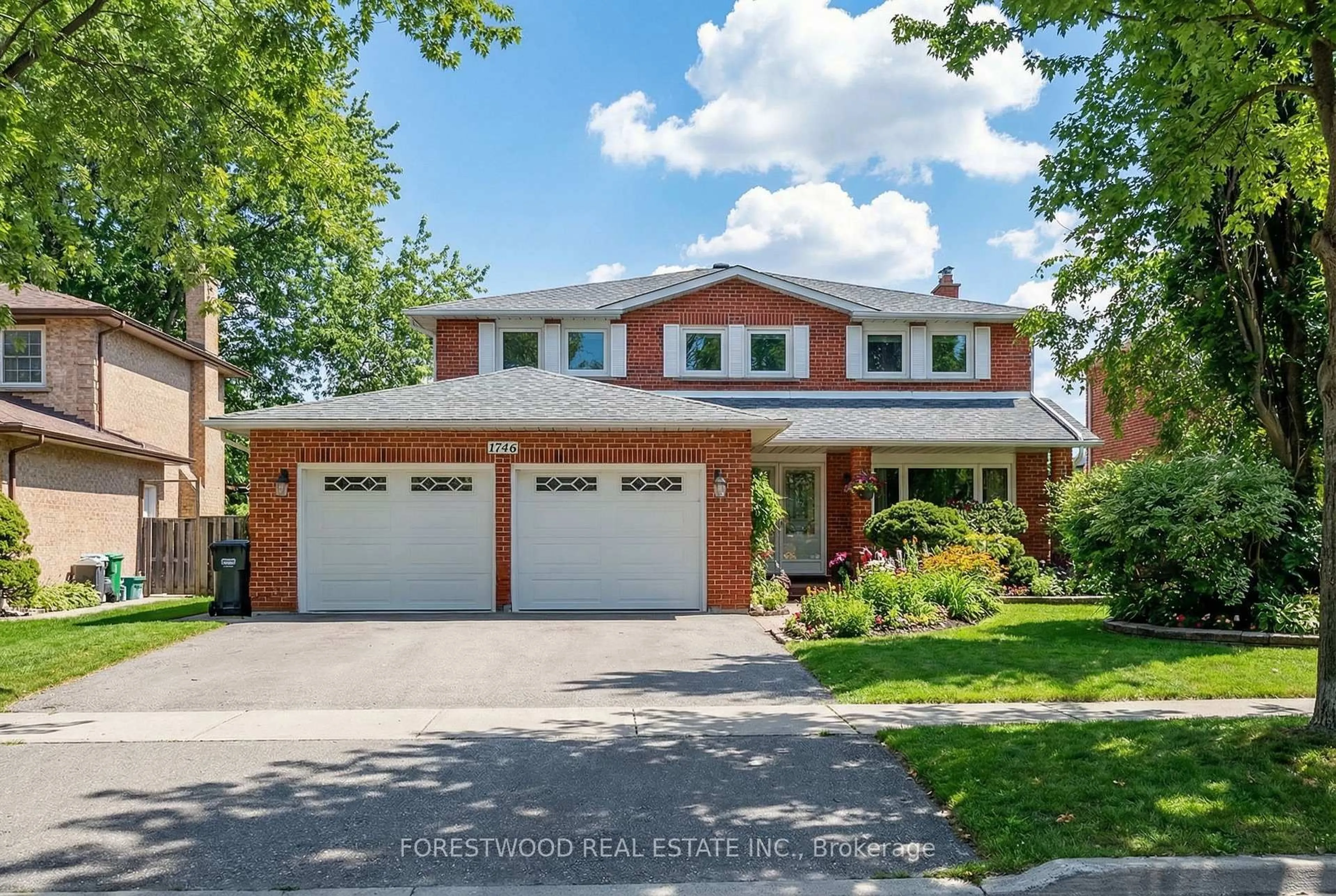 Home with brick exterior material, street for 1746 Audubon Blvd, Mississauga Ontario L4W 3X3