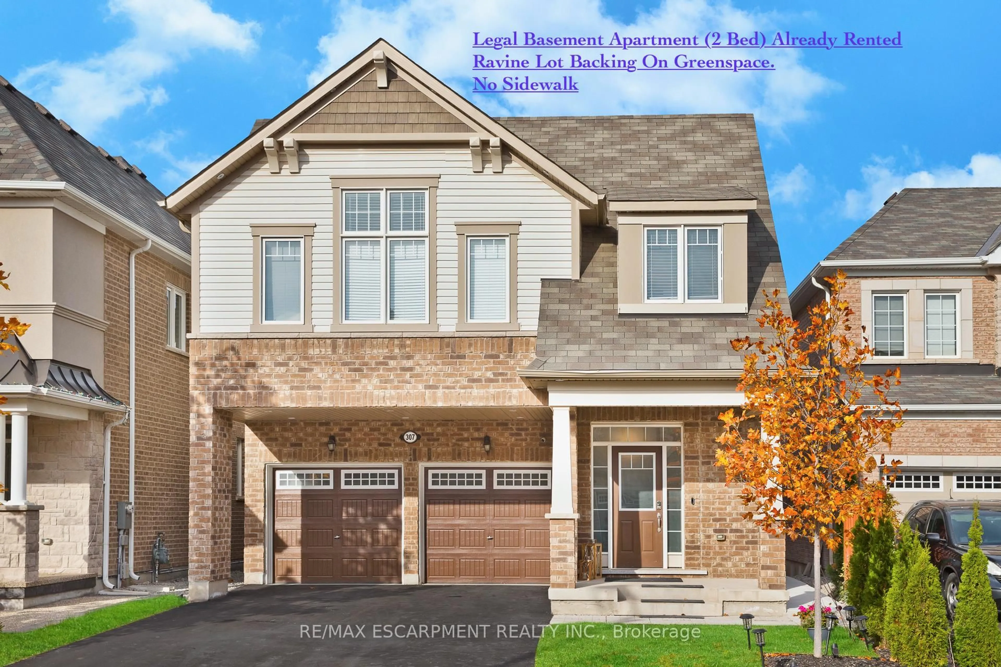 Home with brick exterior material, street for 307 Hinton Terr, Milton Ontario L9E 1C8