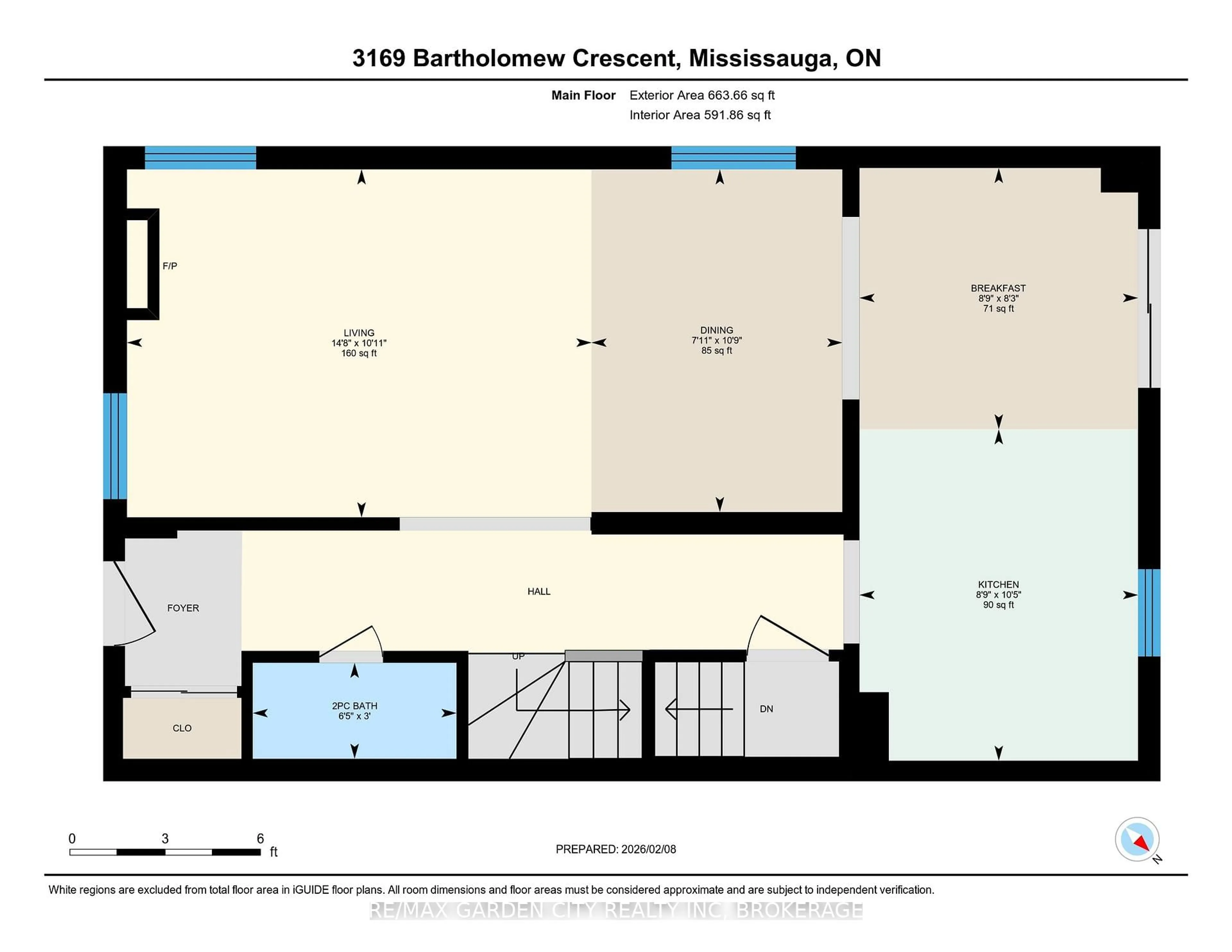 Floor plan for 3169 Bartholomew Cres, Mississauga Ontario L5N 3K9