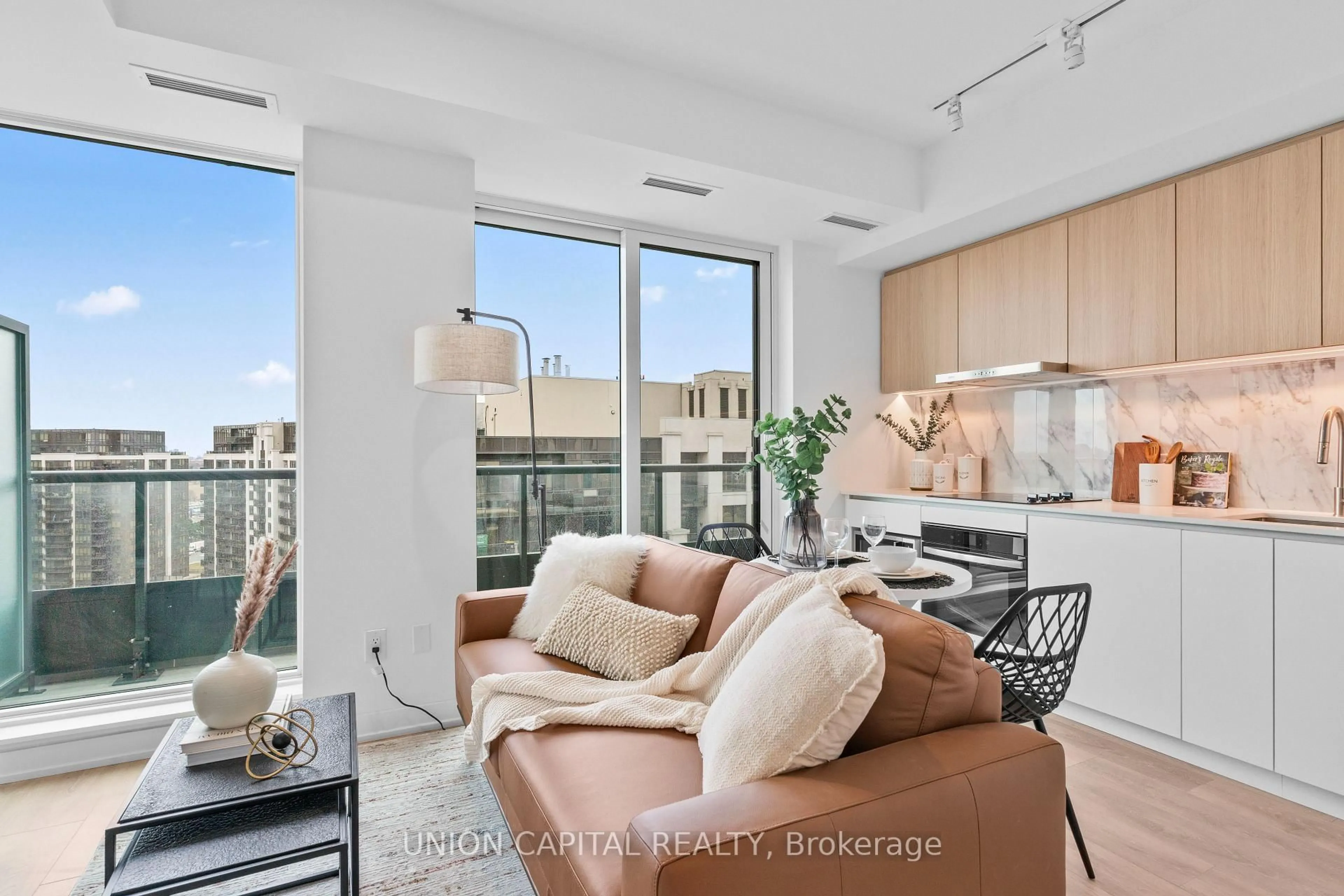 Living room with furniture, unknown for 1100 Sheppard Ave #PH06, Toronto Ontario M3K 0E4