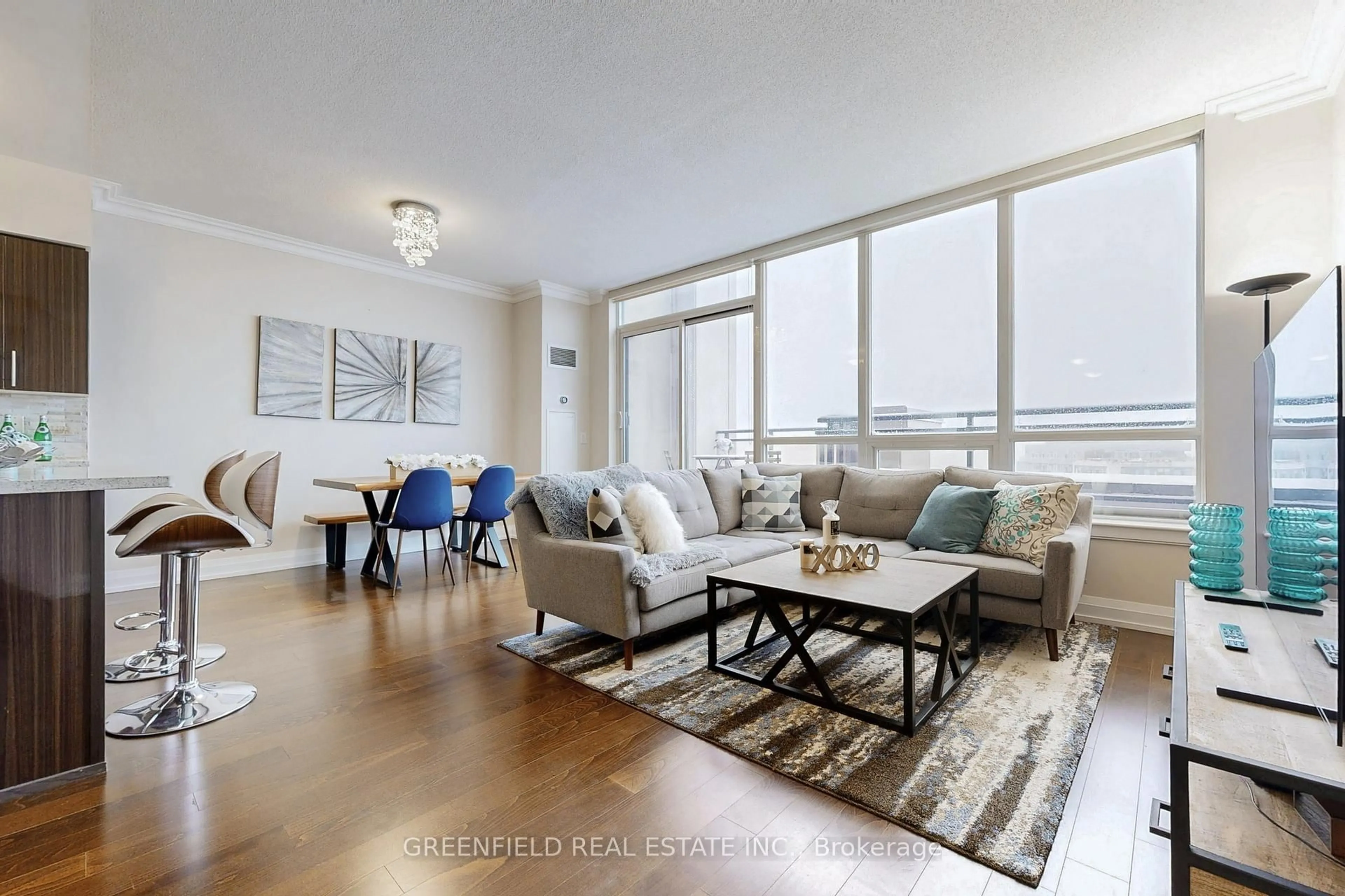 Living room with furniture, unknown for 1070 Sheppard Ave #Ph01, Toronto Ontario M3J 0G8