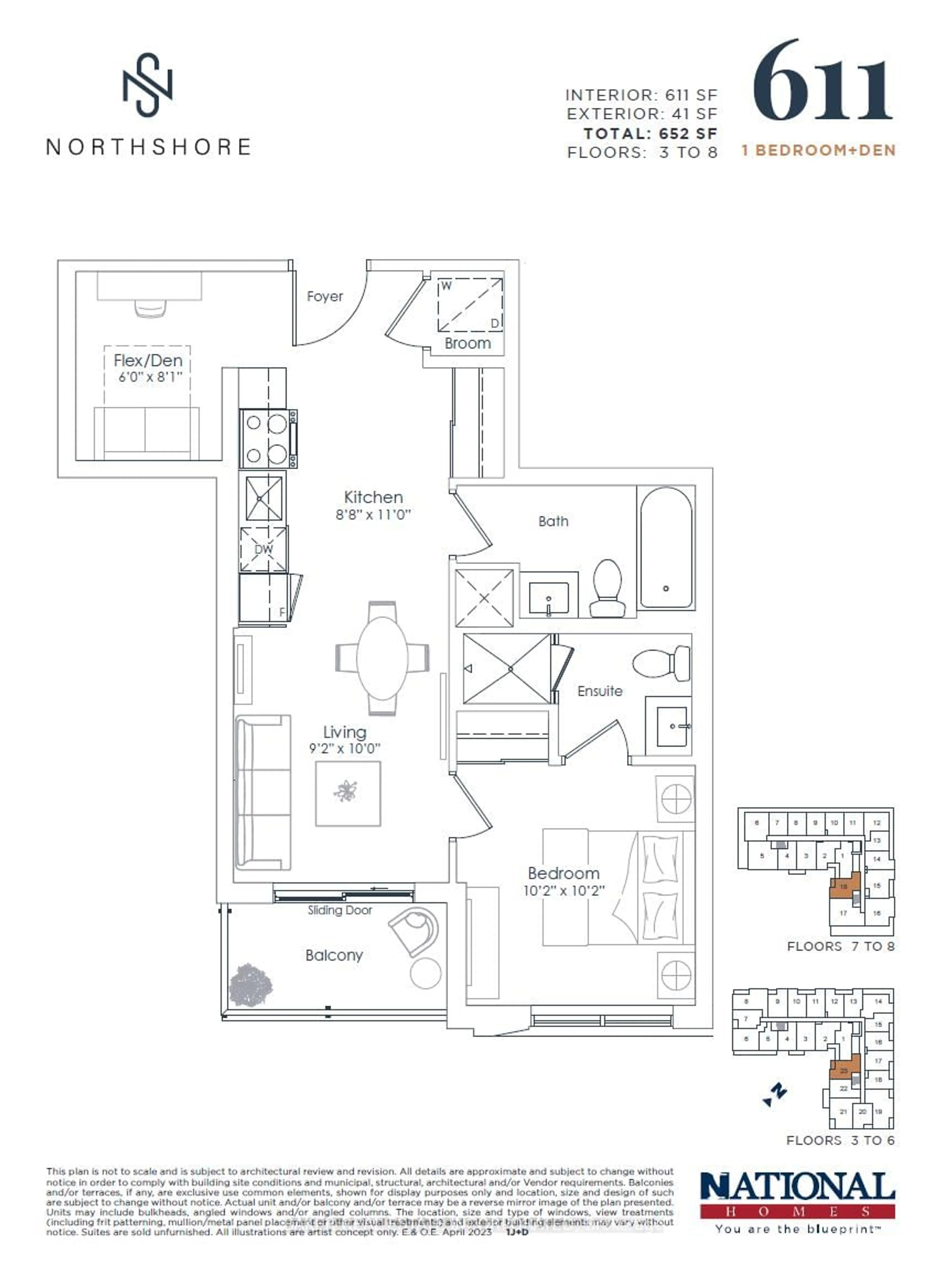 Floor plan for 500 Plains Rd #423, Burlington Ontario L7T 0C8