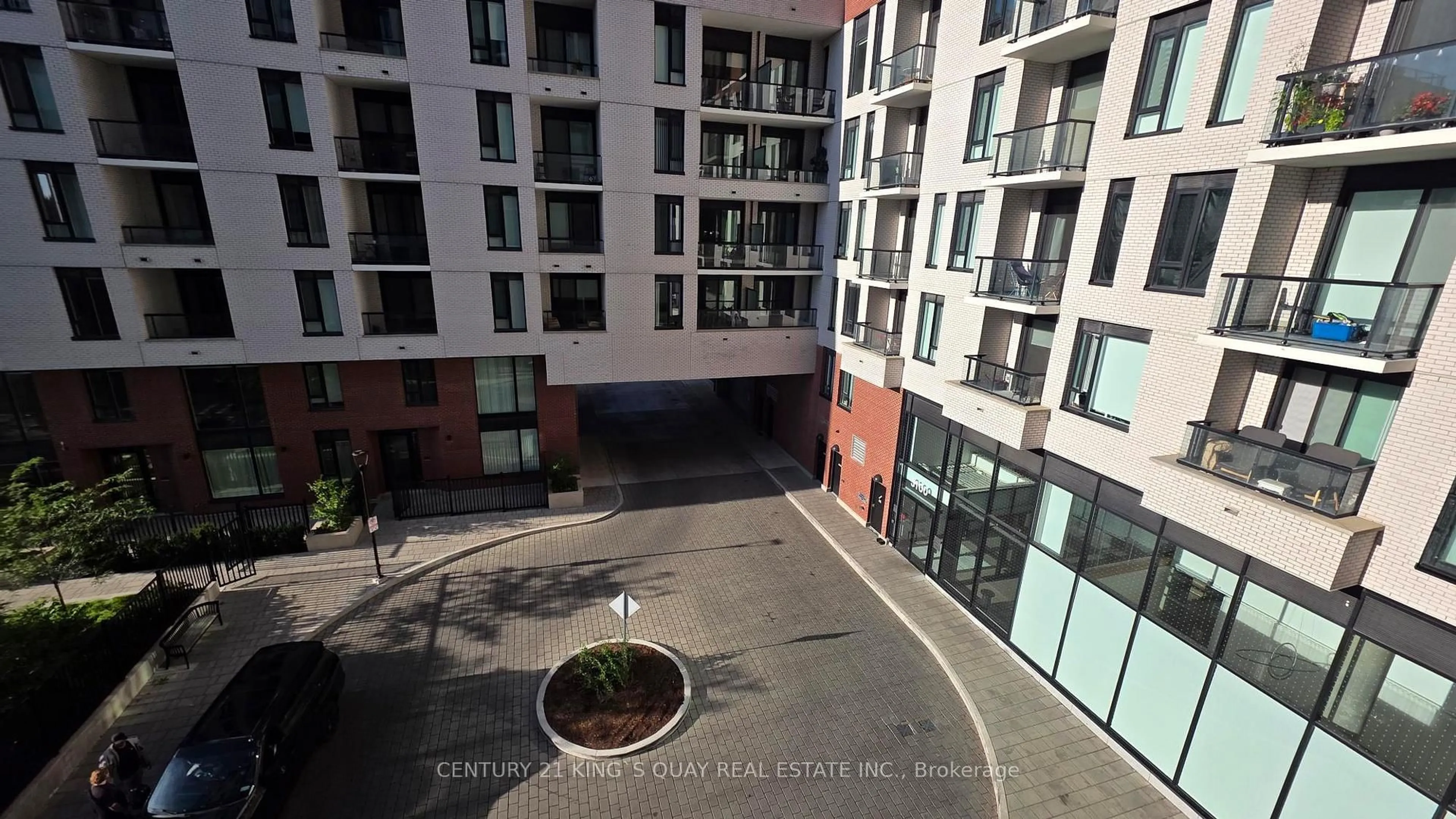 A pic from outside/outdoor area/front of a property/back of a property/a pic from drone, city buildings view from balcony for 3100 Keele St #635, Toronto Ontario M3M 0E1