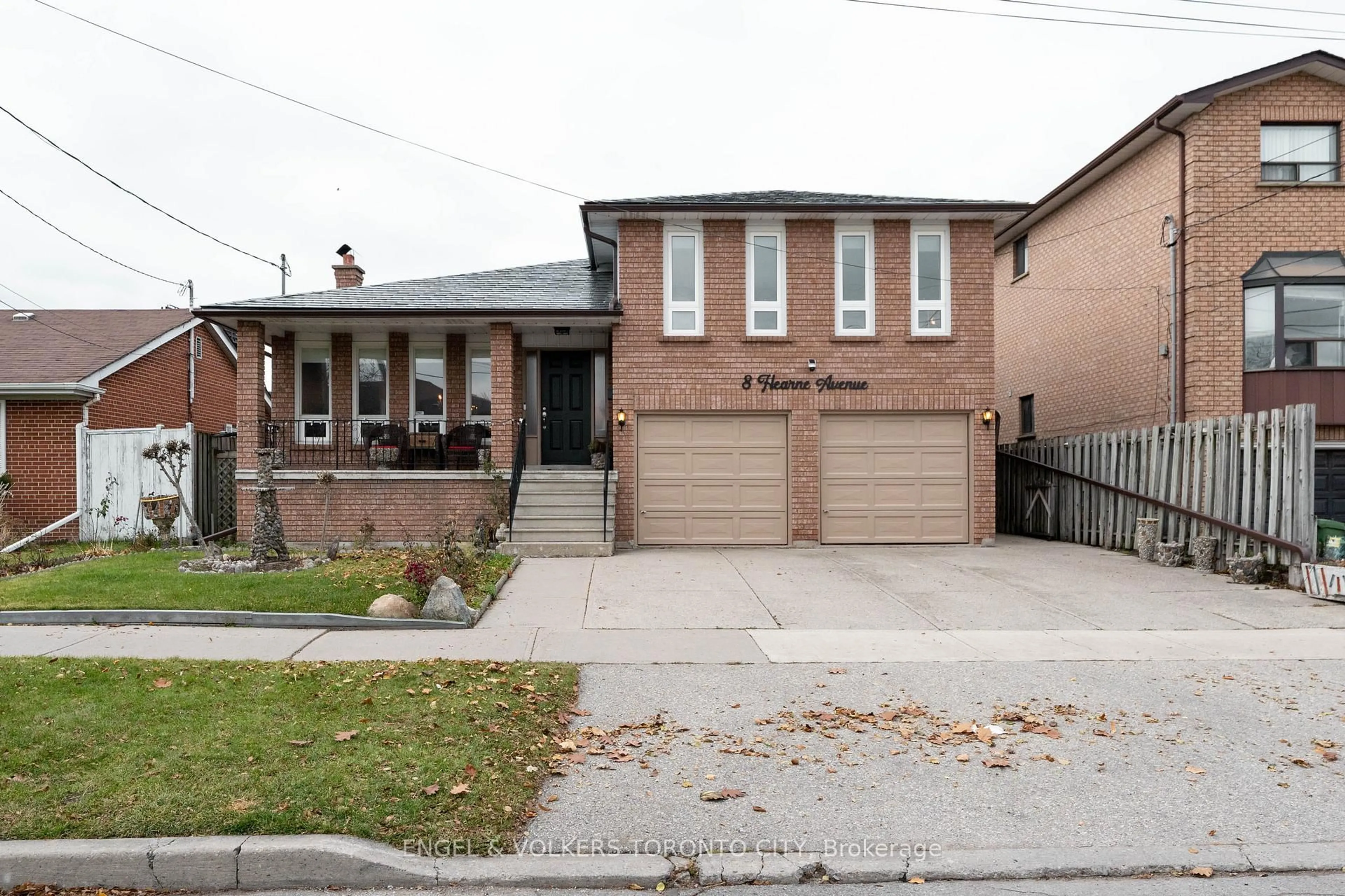 Home with brick exterior material, street for 8 Hearne Ave, Toronto Ontario M6L 3B8