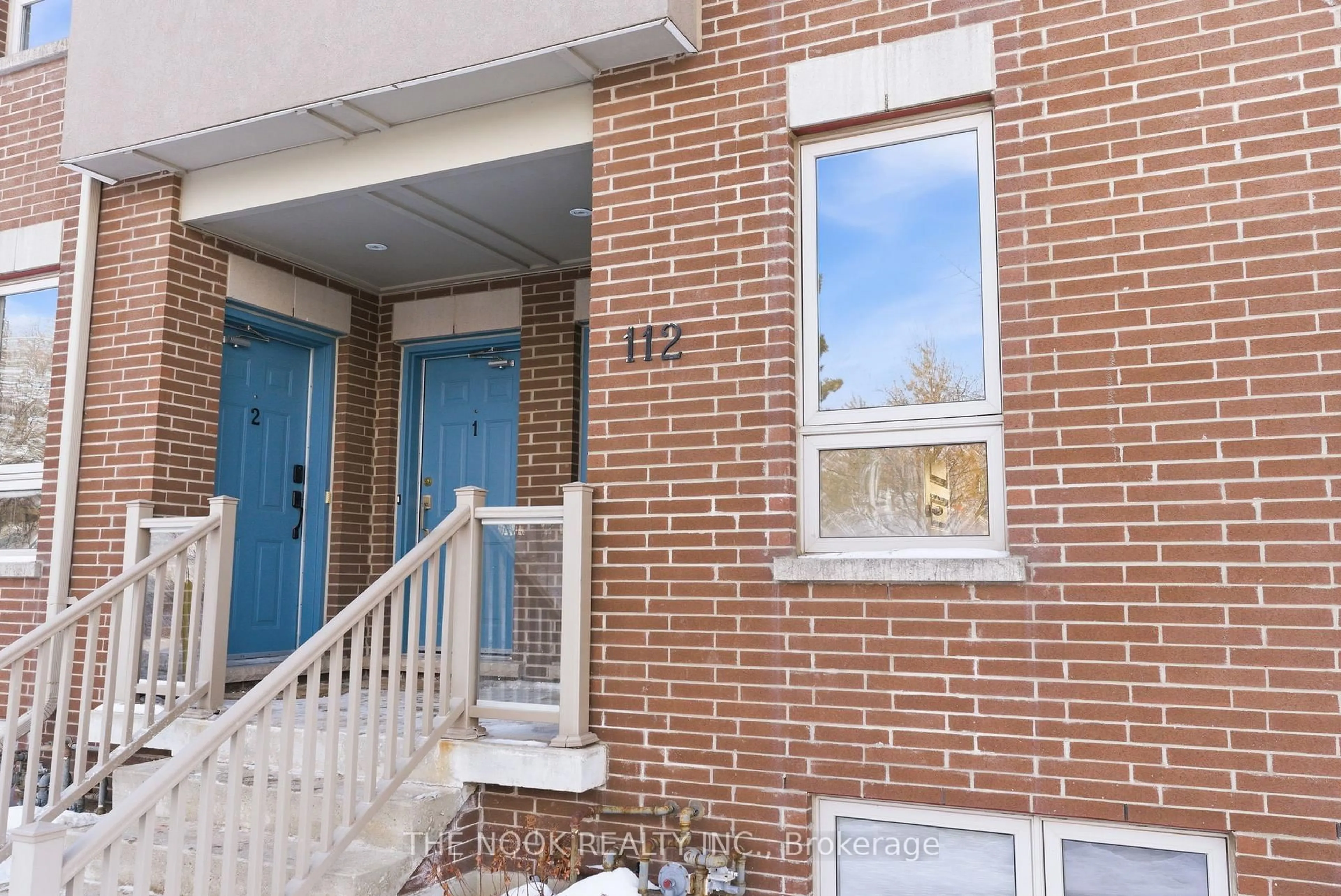 Home with brick exterior material, street for 112 Caledonia Park Rd #4, Toronto Ontario M6H 0B2