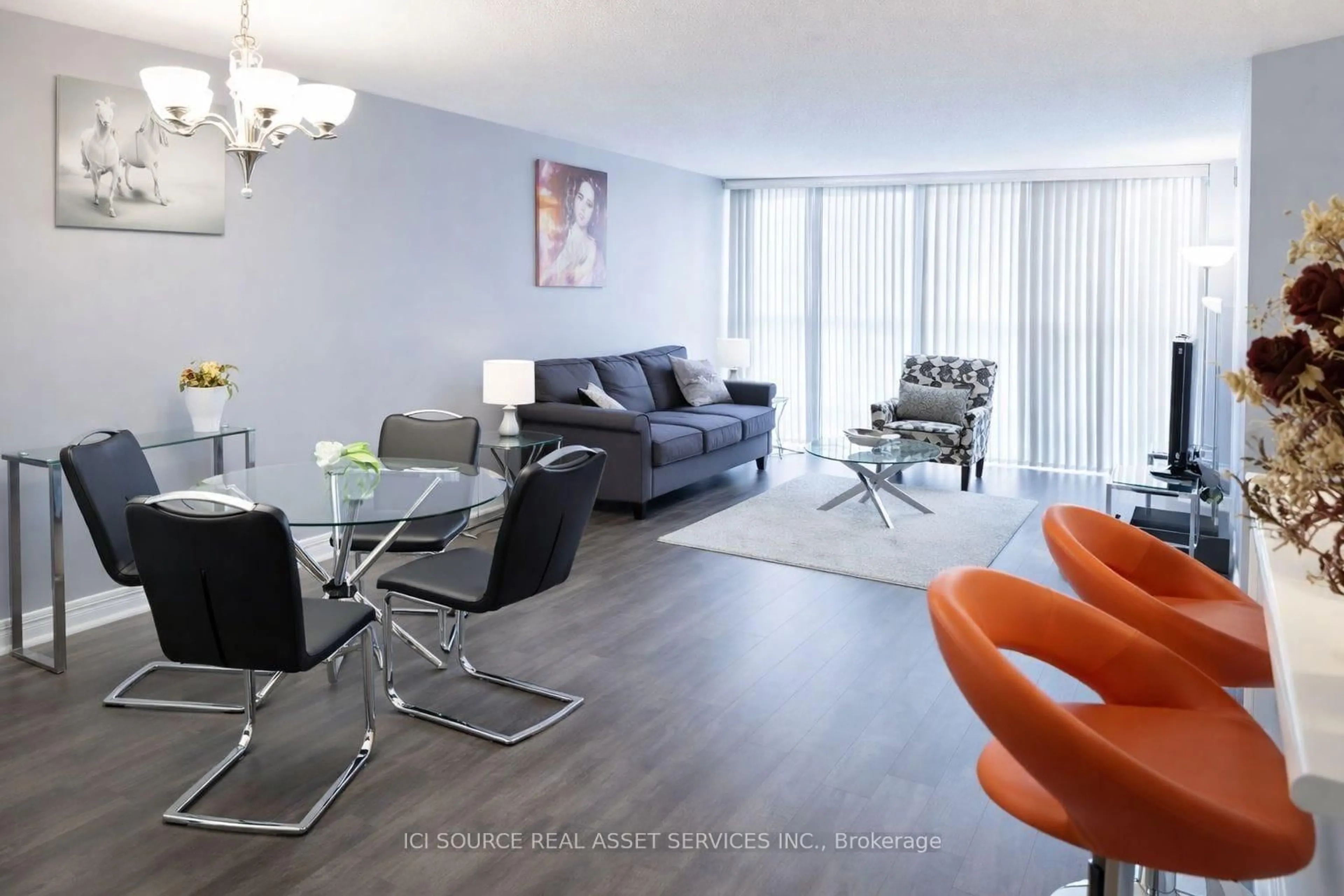 Living room with furniture, unknown for 4205 Shipp Dr #301, Mississauga Ontario L4Z 2Y9