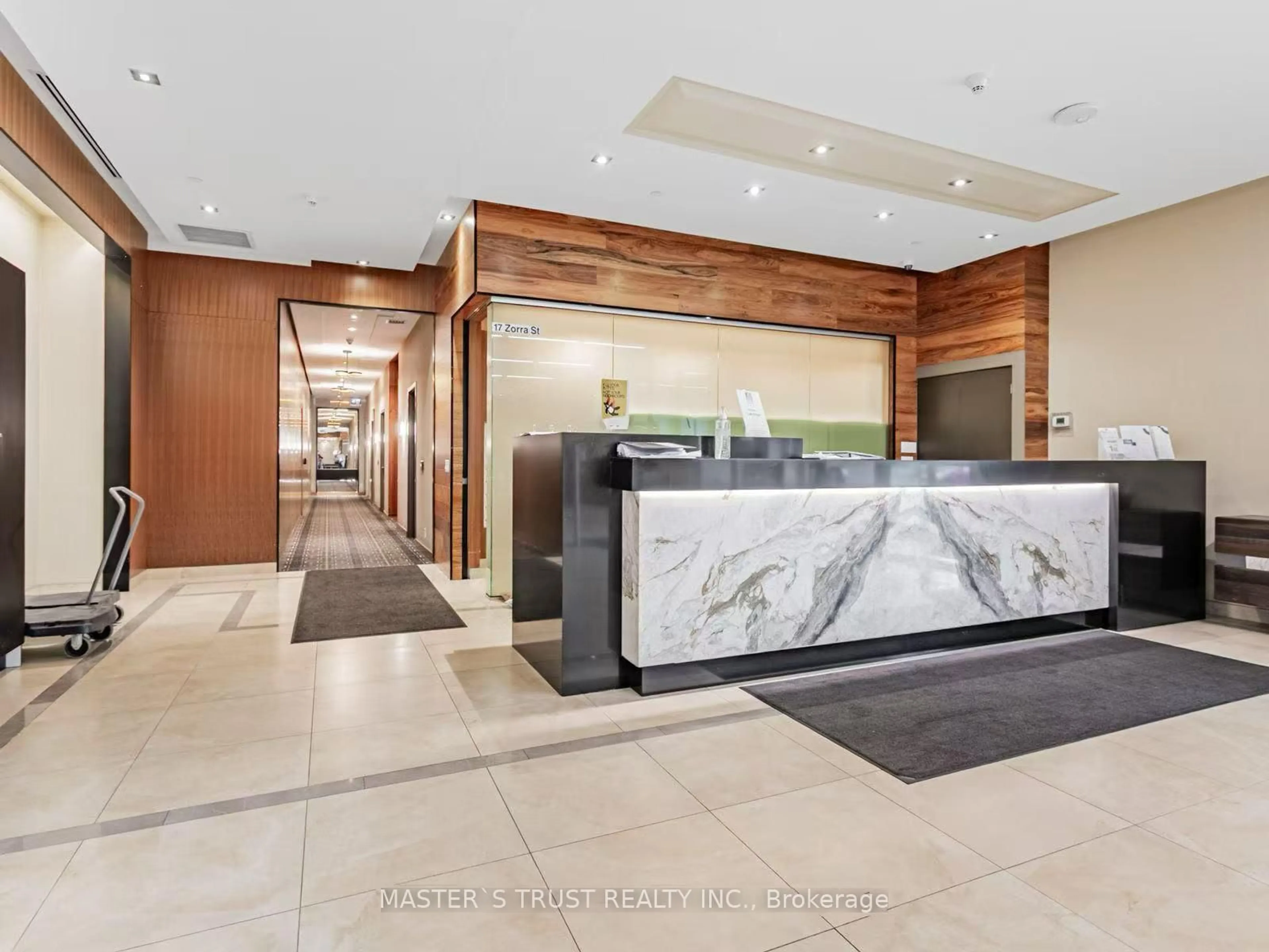 Lobby for 17 Zorra St #1102, Toronto Ontario M8Z 4Z6