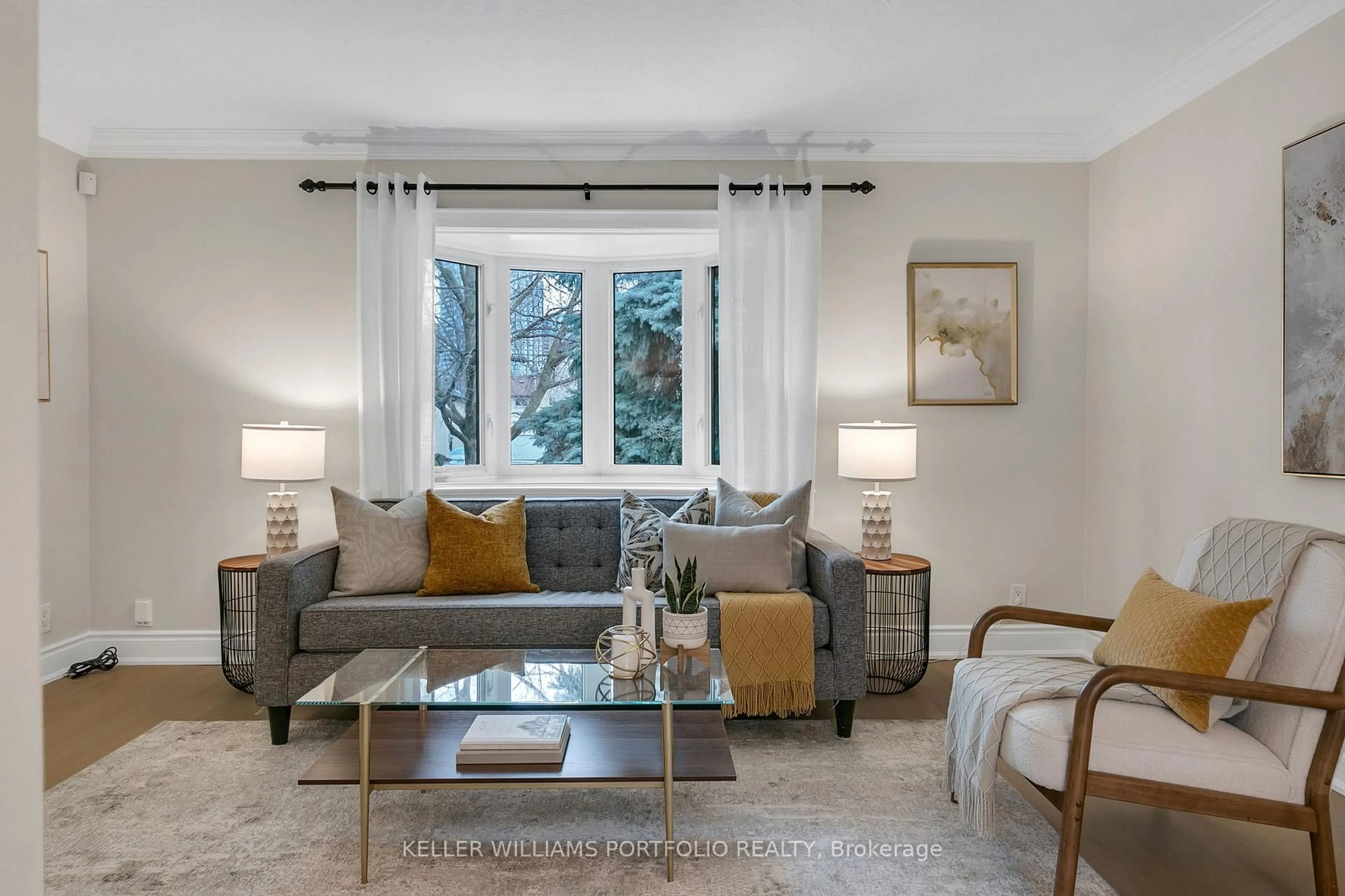 Living room with furniture, unknown for 50 Wilmar Rd, Toronto Ontario M9B 3S1