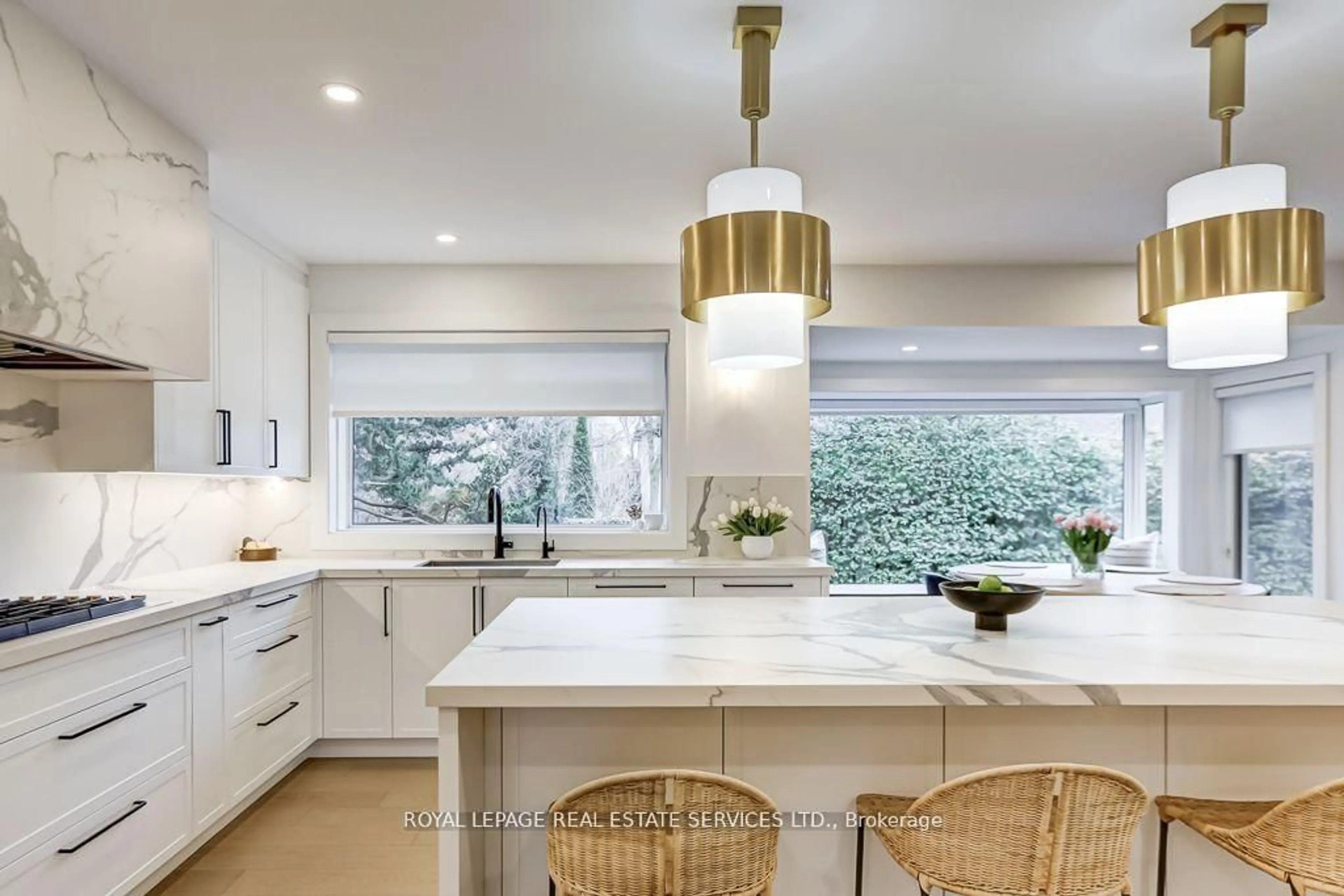 Contemporary kitchen, ceramic/tile floor for 8 Birchcroft Rd, Toronto Ontario M9A 2L2