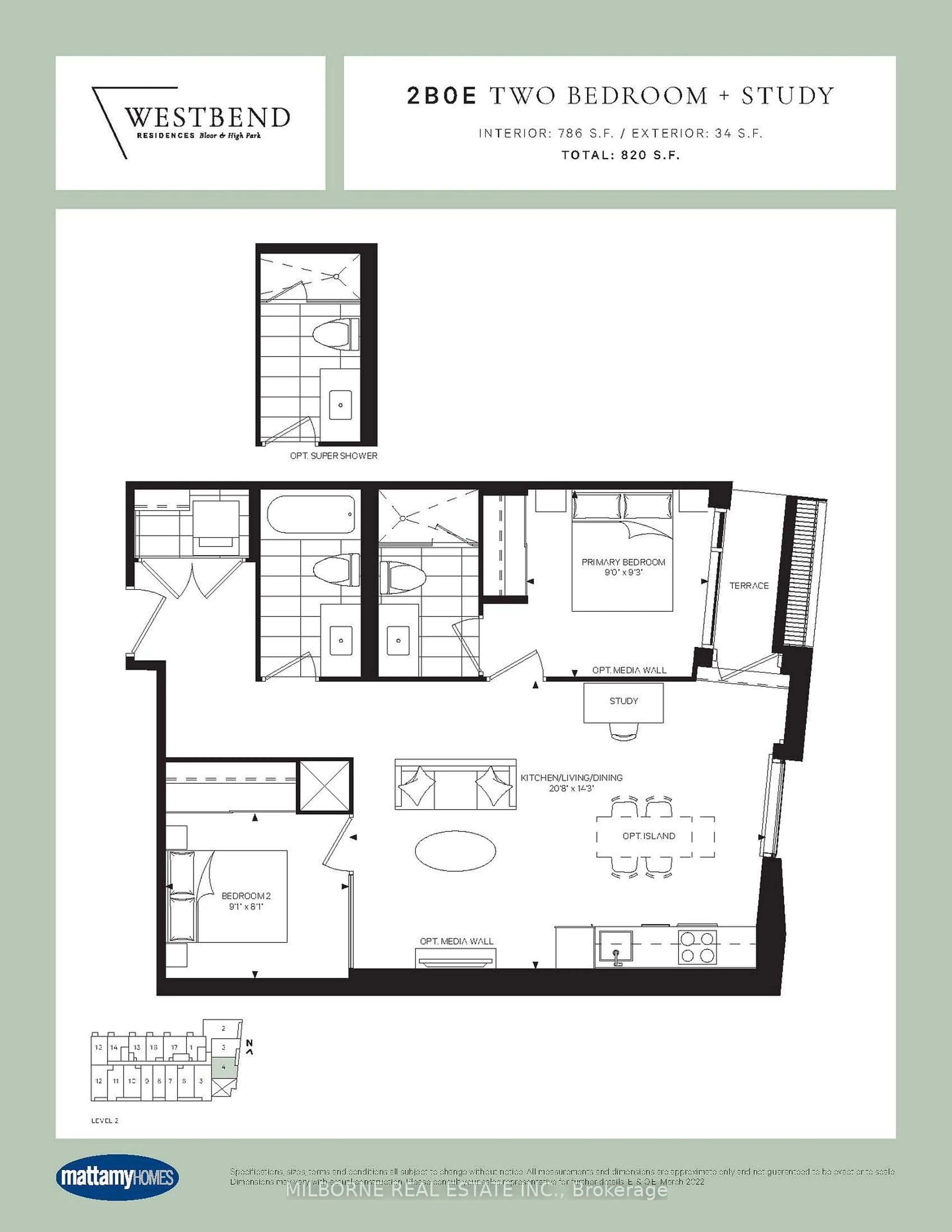 Floor plan for 1660 Bloor St #204, Toronto Ontario M6P 1A8