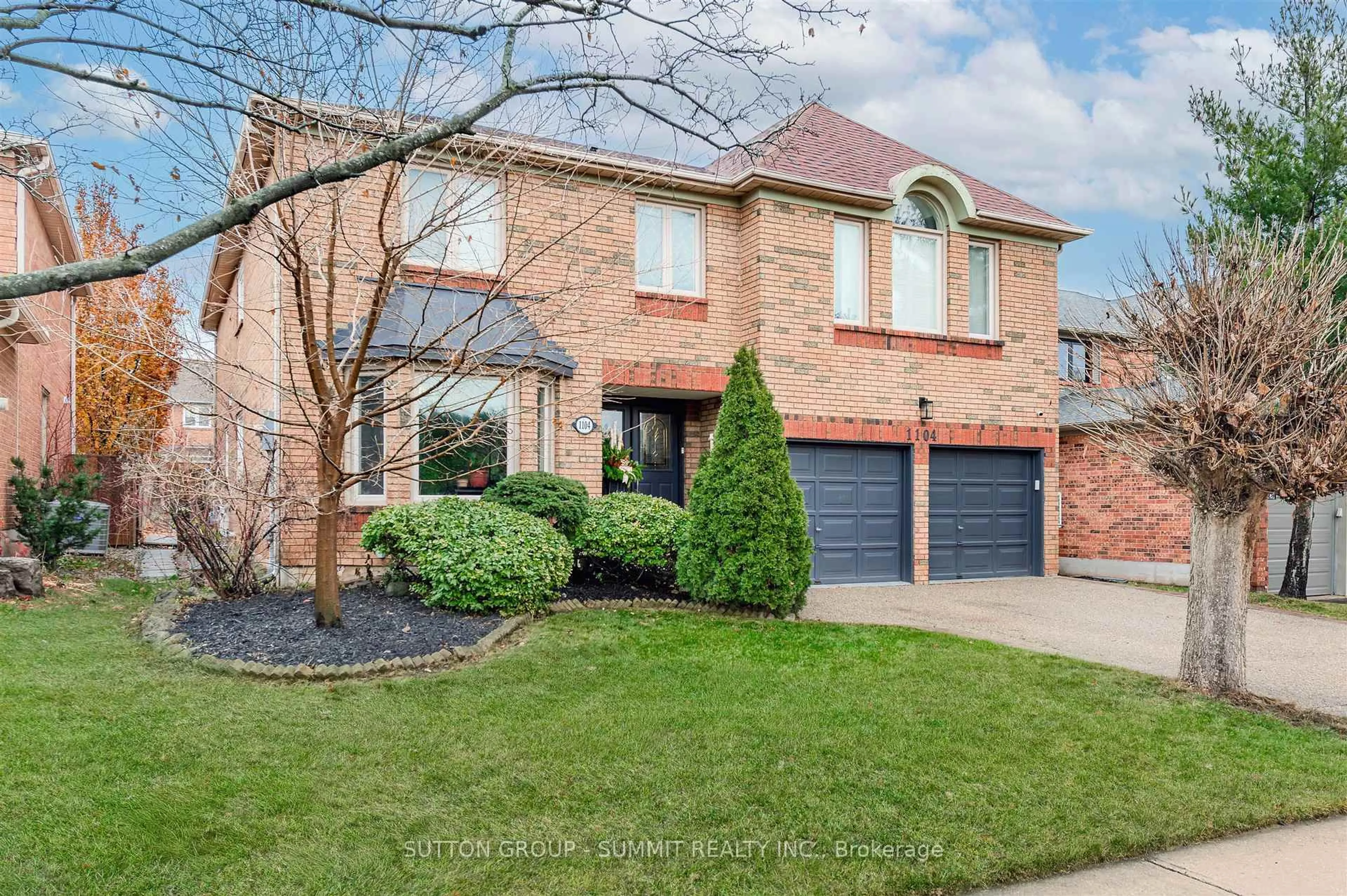 Home with brick exterior material, street for 1104 Ambercroft Lane, Oakville Ontario L6M 1Z2
