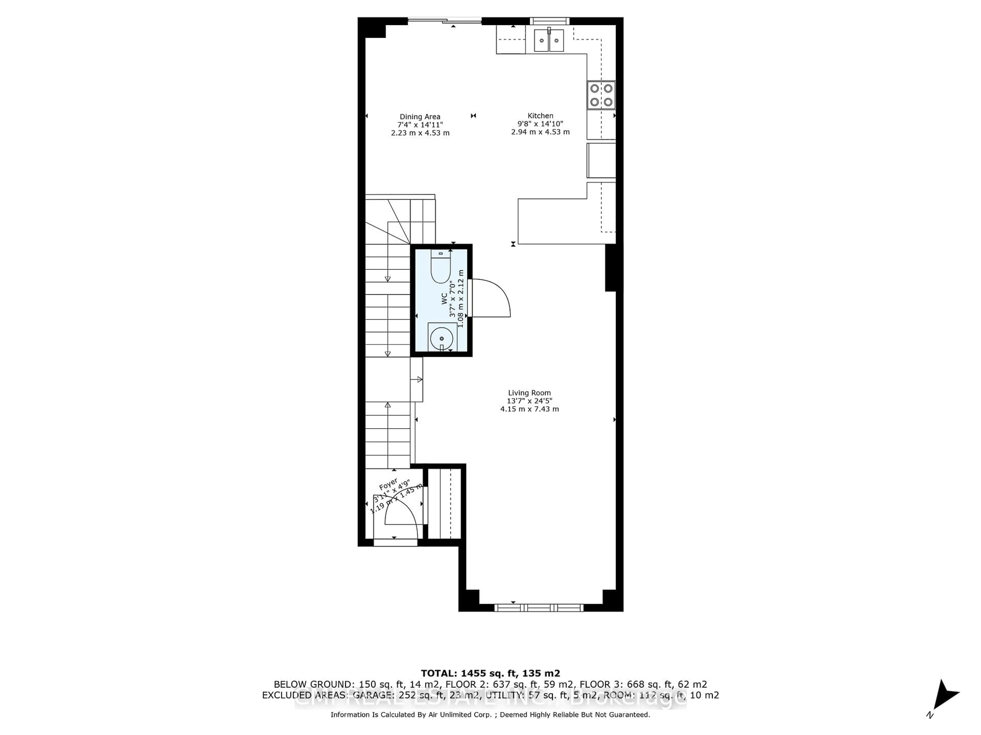 Floor plan for 39 Sea Drifter Cres, Brampton Ontario L6P 2S1