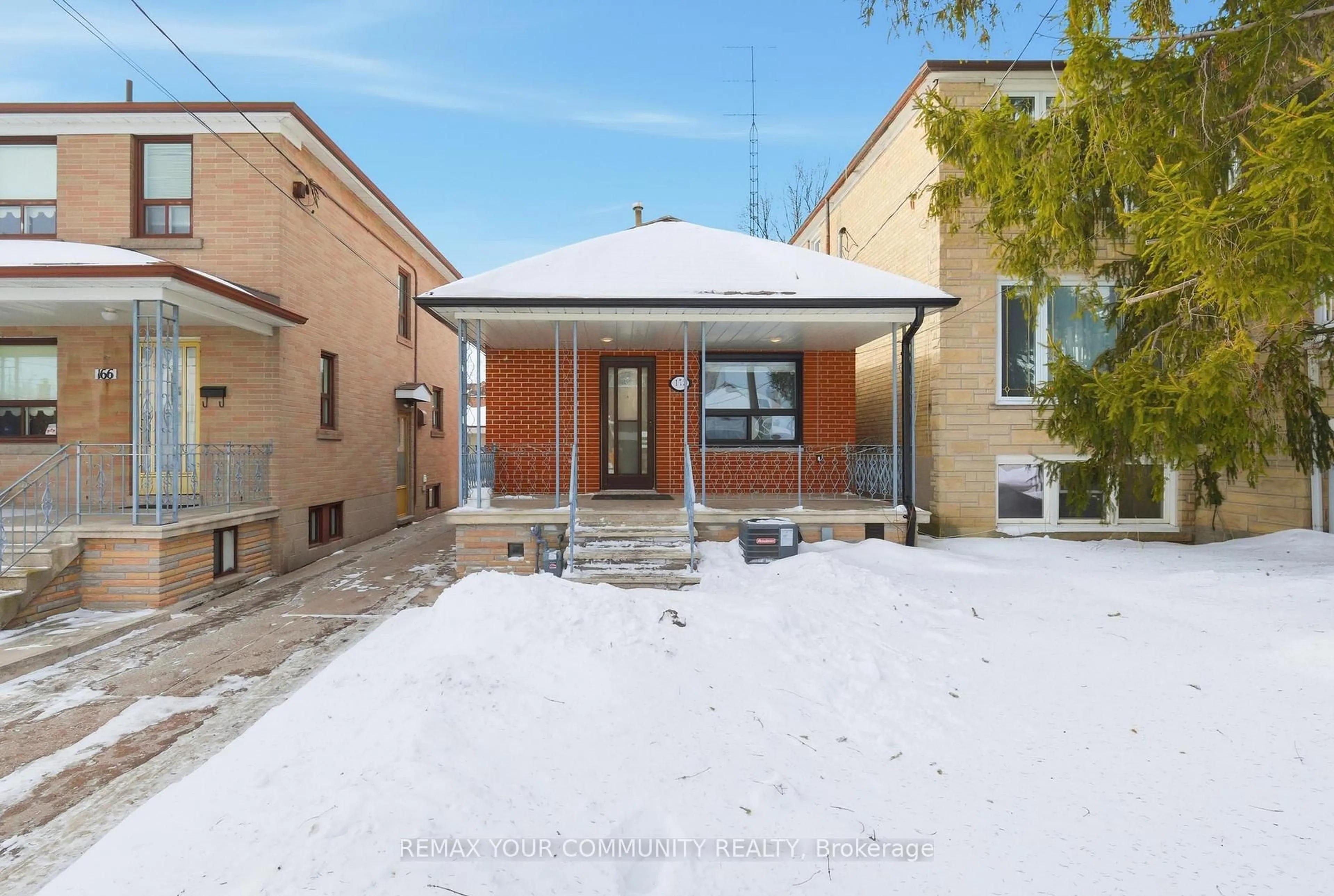 Home with brick exterior material, street for 172 Times Rd, Toronto Ontario M6B 3M6