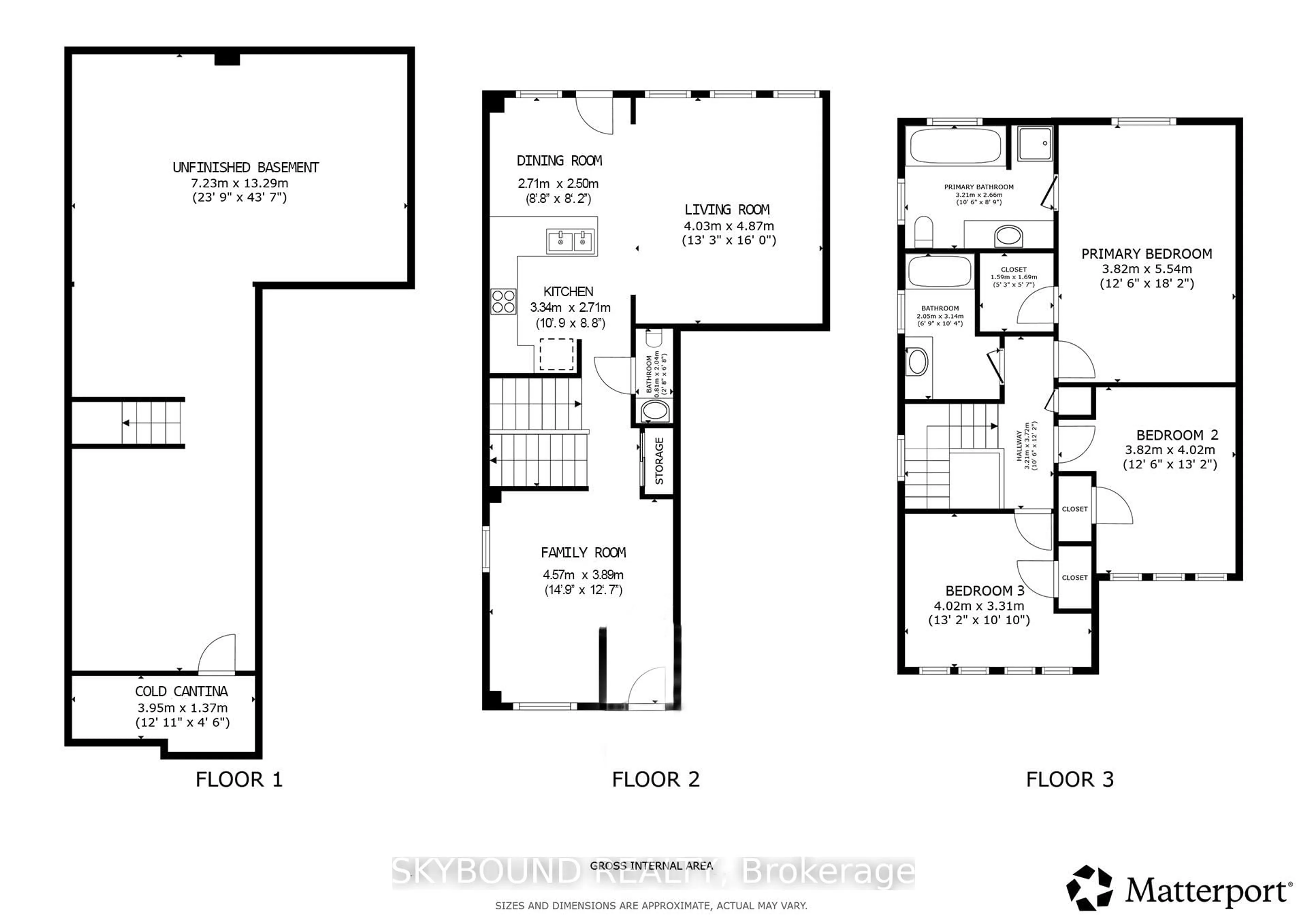 Floor plan for 12 Sled Dog Rd, Brampton Ontario L6R 0H8