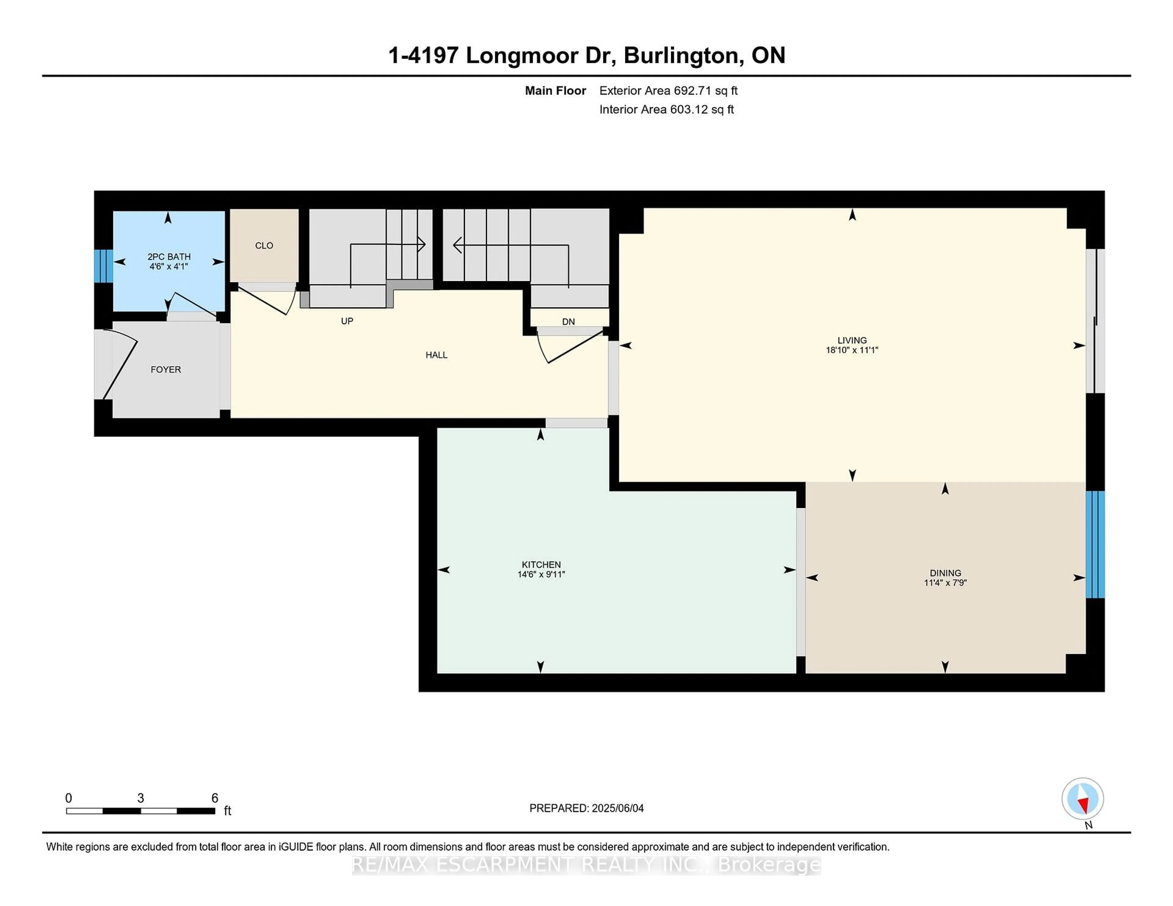 Floor plan for 4197 Longmoor Dr #1, Burlington Ontario L7L 5J9