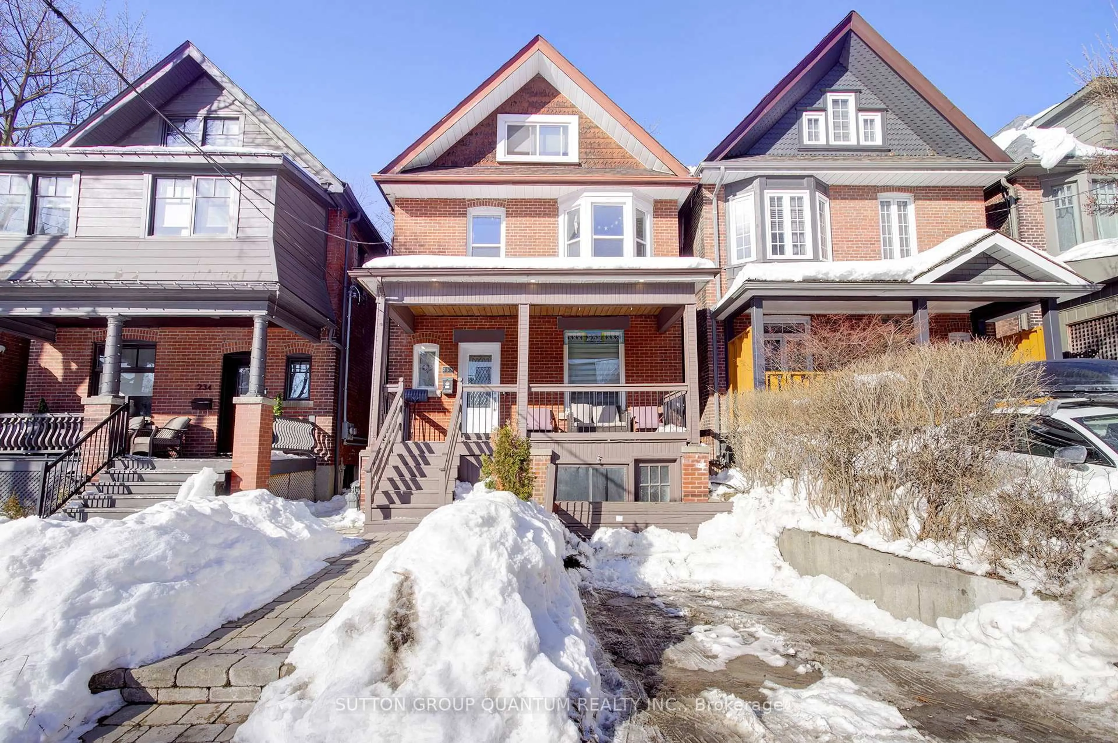 Home with brick exterior material, street for 232 Pearson Ave, Toronto Ontario M6R 1G7