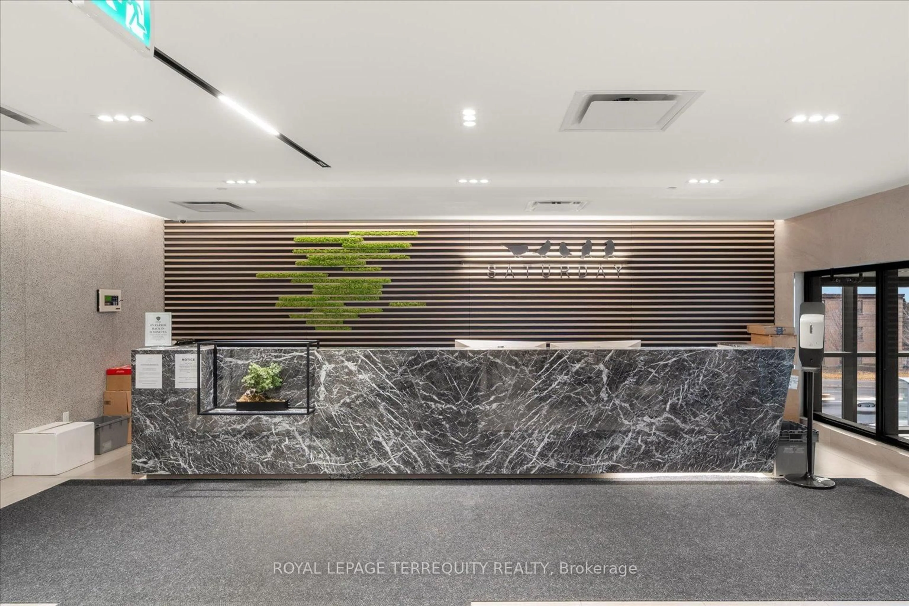 Lobby for 50 George Butchart Dr #116, Toronto Ontario M3K 2C5