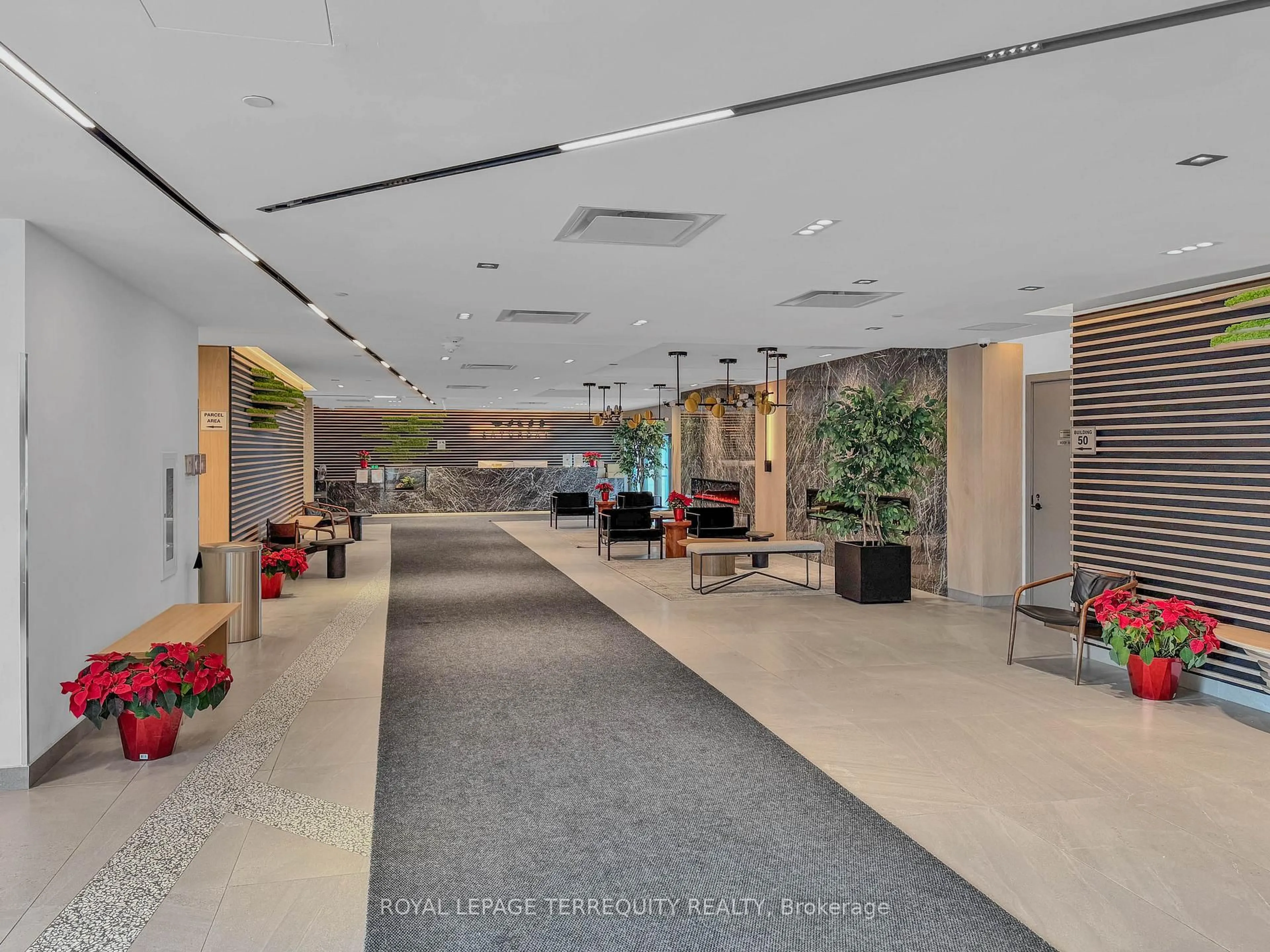 Lobby for 50 George Butchart Dr #116, Toronto Ontario M3K 2C5