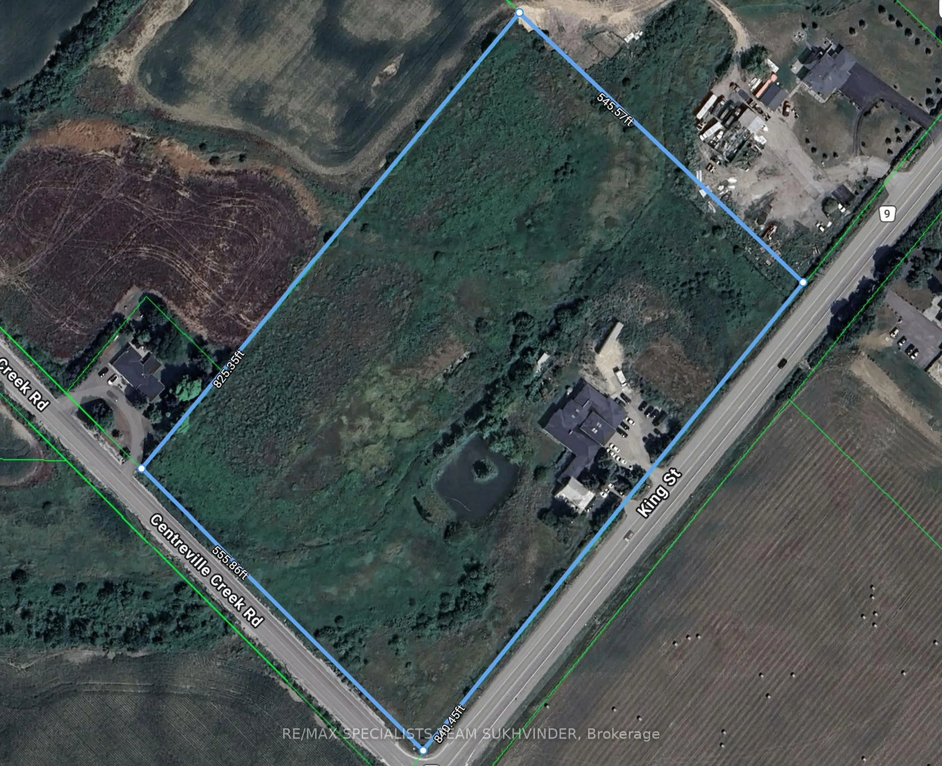 A pic from outside/outdoor area/front of a property/back of a property/a pic from drone, building for 7048 King St, Caledon Ontario L7C 0S3