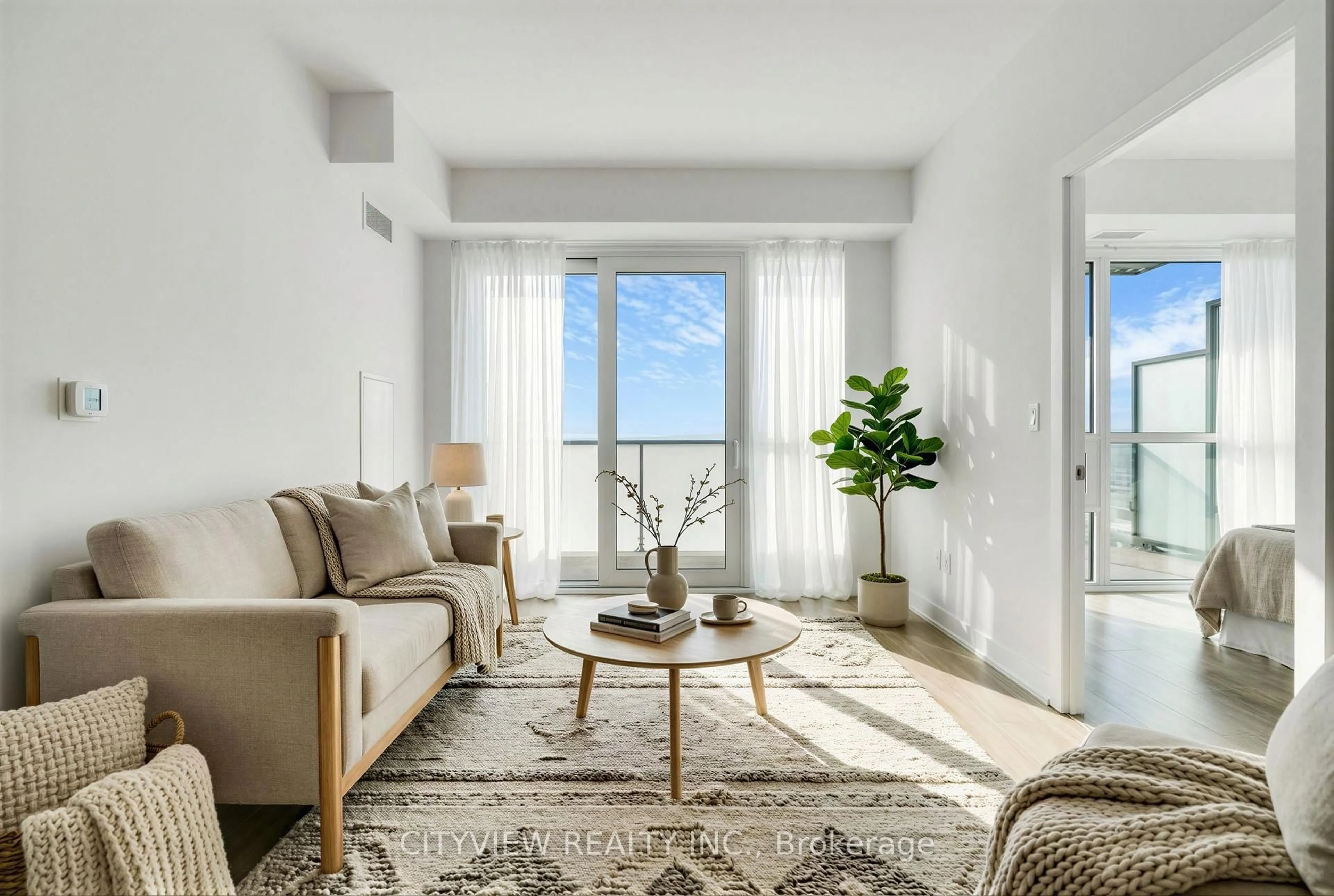 Living room with furniture, unknown for 430 Square One Dr #3507, Mississauga Ontario L5B 0L6