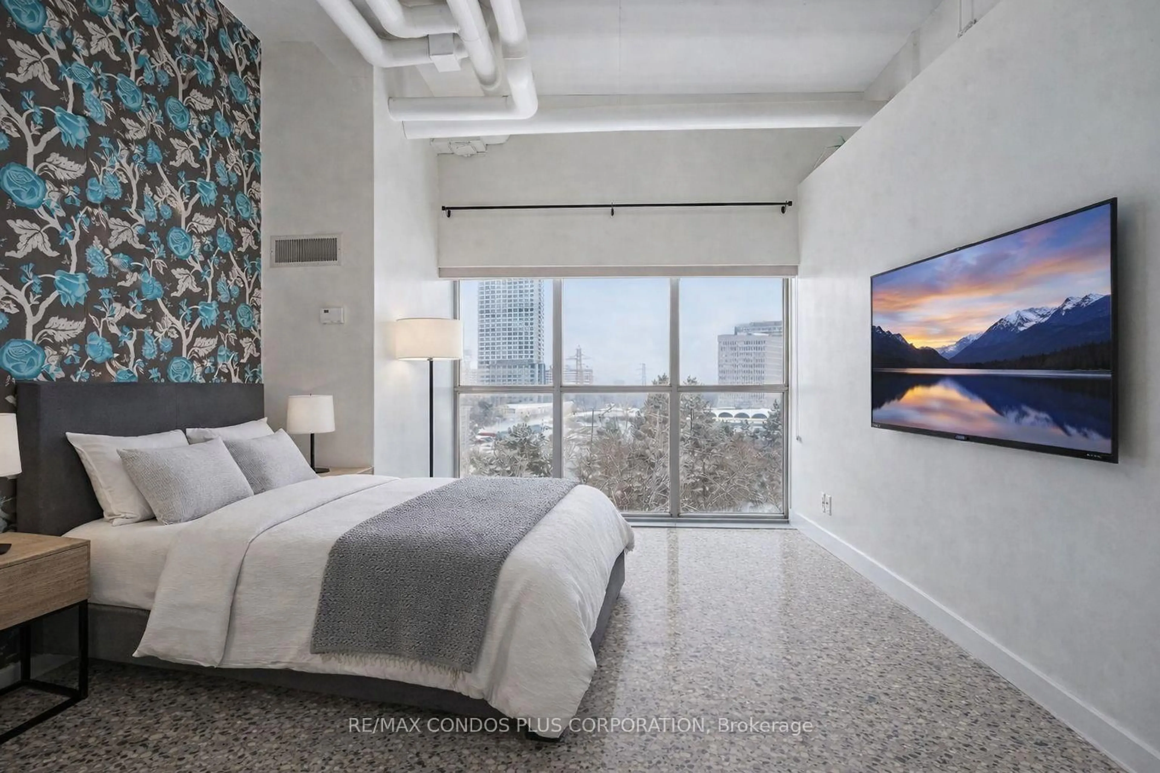 Bedroom with bed, unknown for 2 Fieldway Rd #403, Toronto Ontario M8Z 0B9