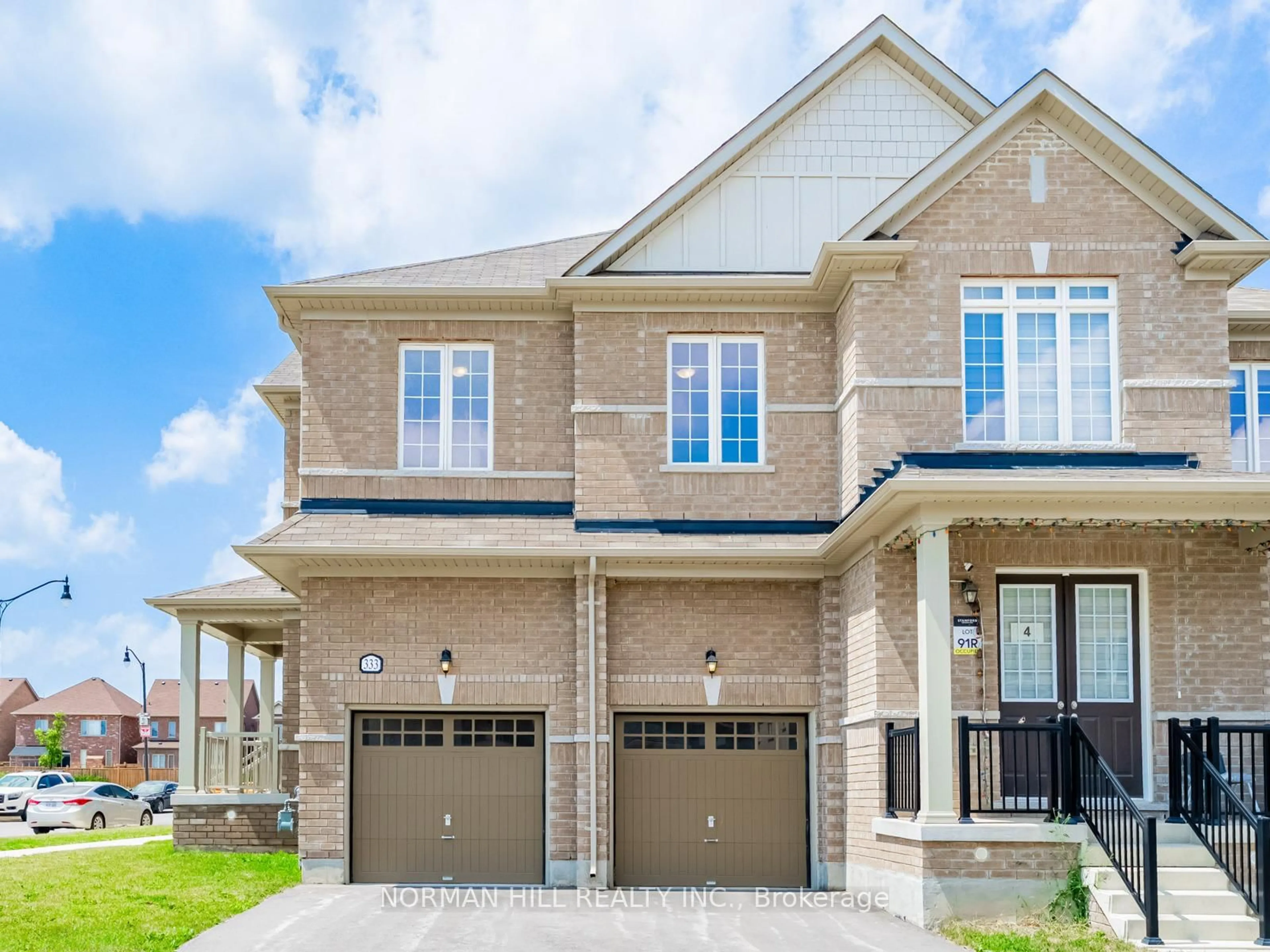Home with brick exterior material, street for 333 Robert Parkinson Dr, Brampton Ontario L7A 4W5