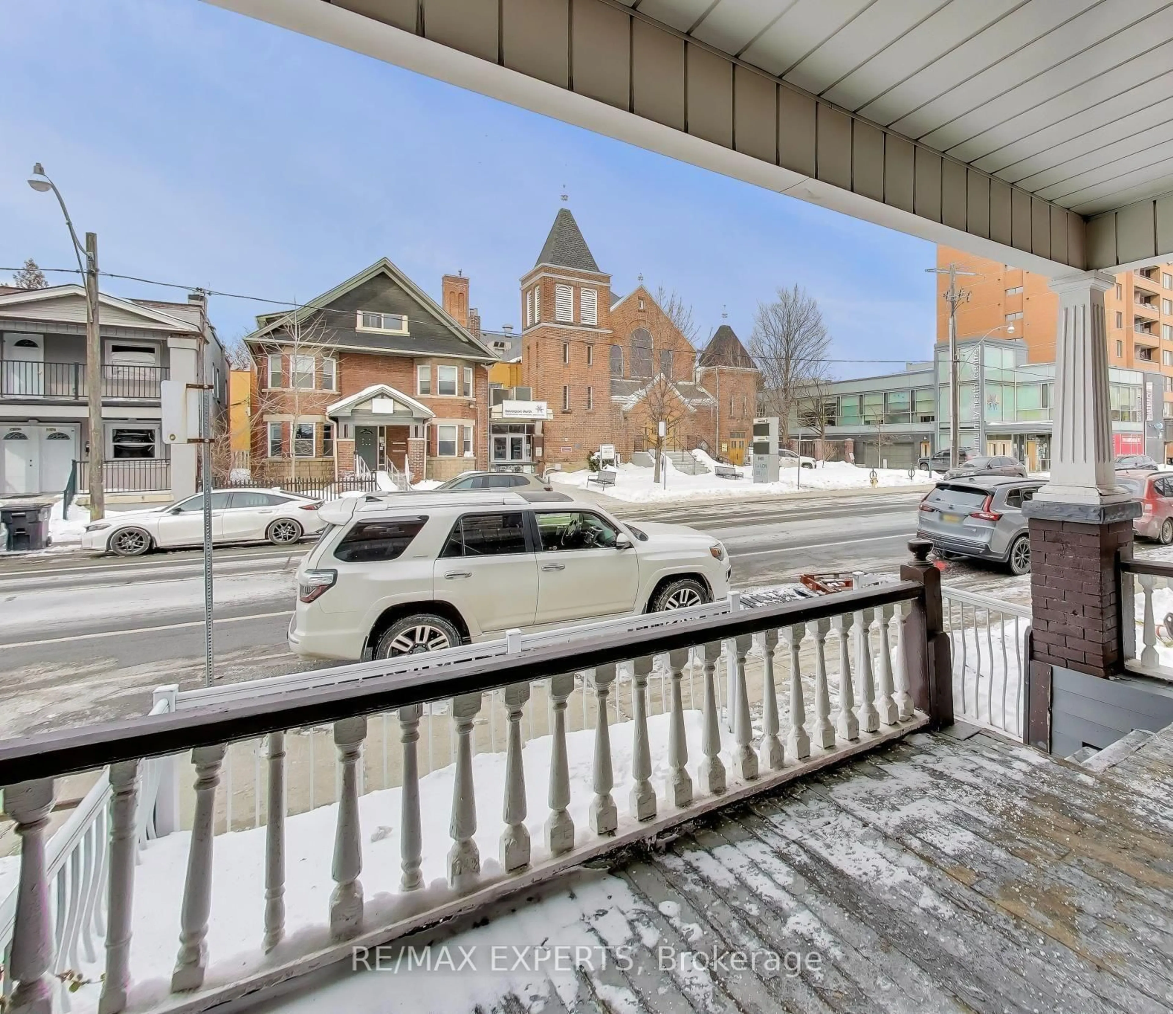 Balcony in the apartment, city buildings view from balcony for 1895 Davenport Rd, Toronto Ontario M6N 1C1