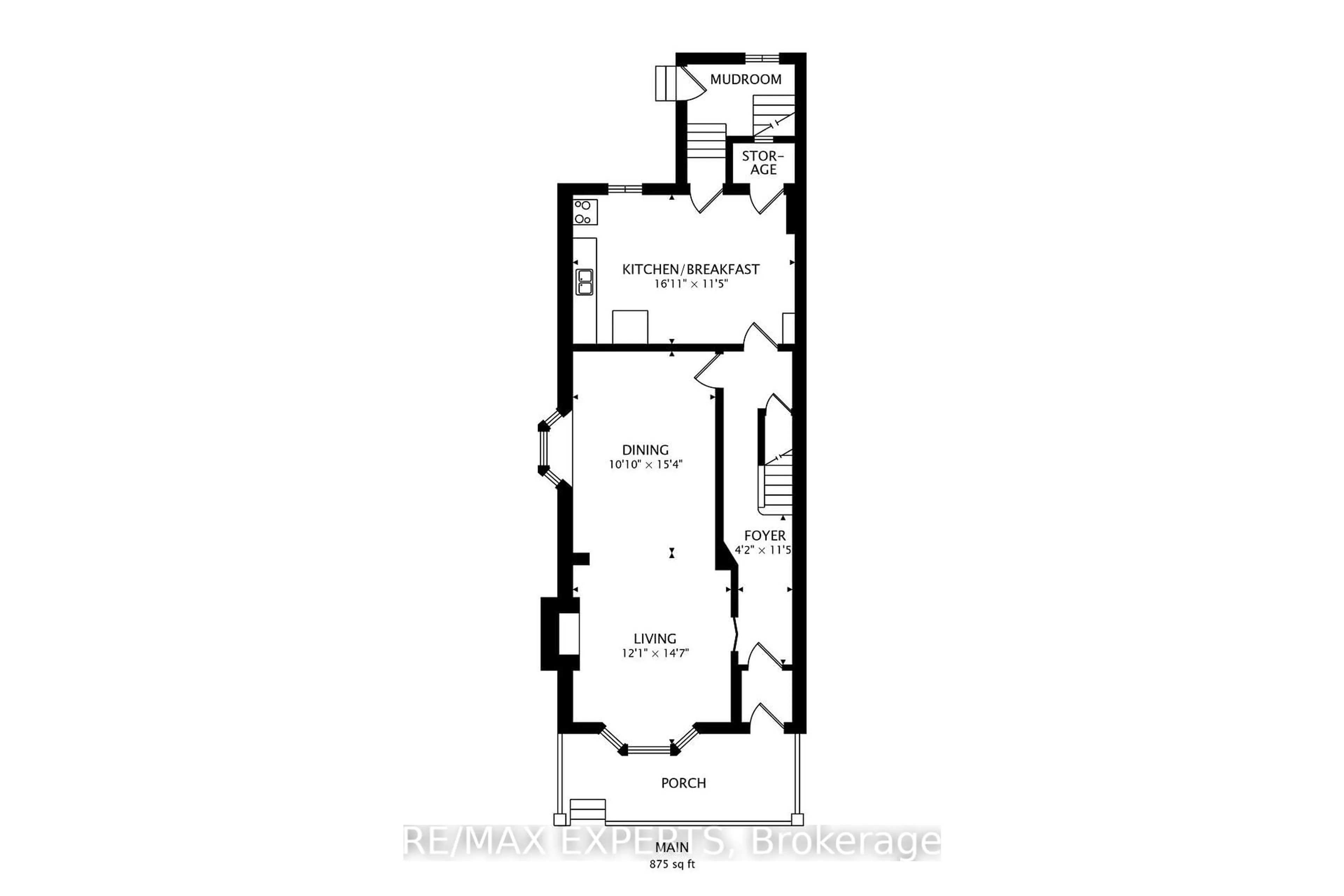 Floor plan for 1895 Davenport Rd, Toronto Ontario M6N 1C1