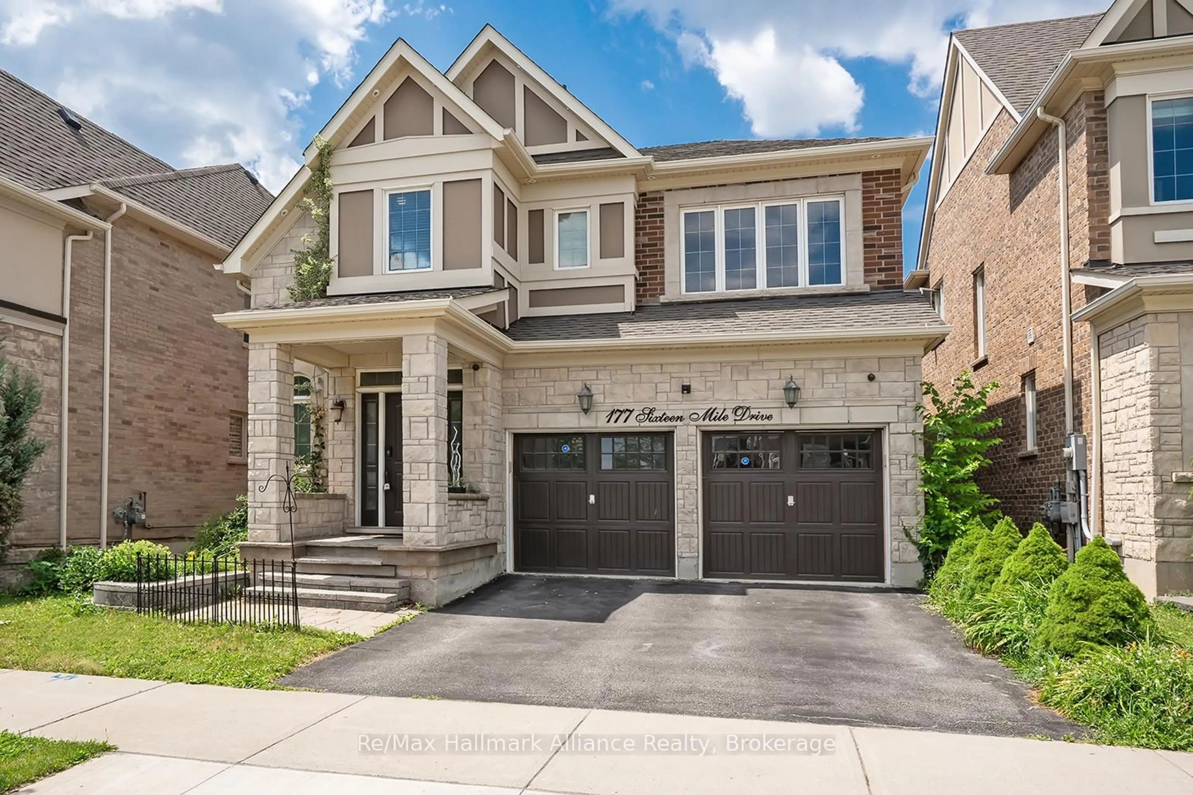 Home with brick exterior material, street for 177 Sixteen Mile Dr, Oakville Ontario L6M 0T7