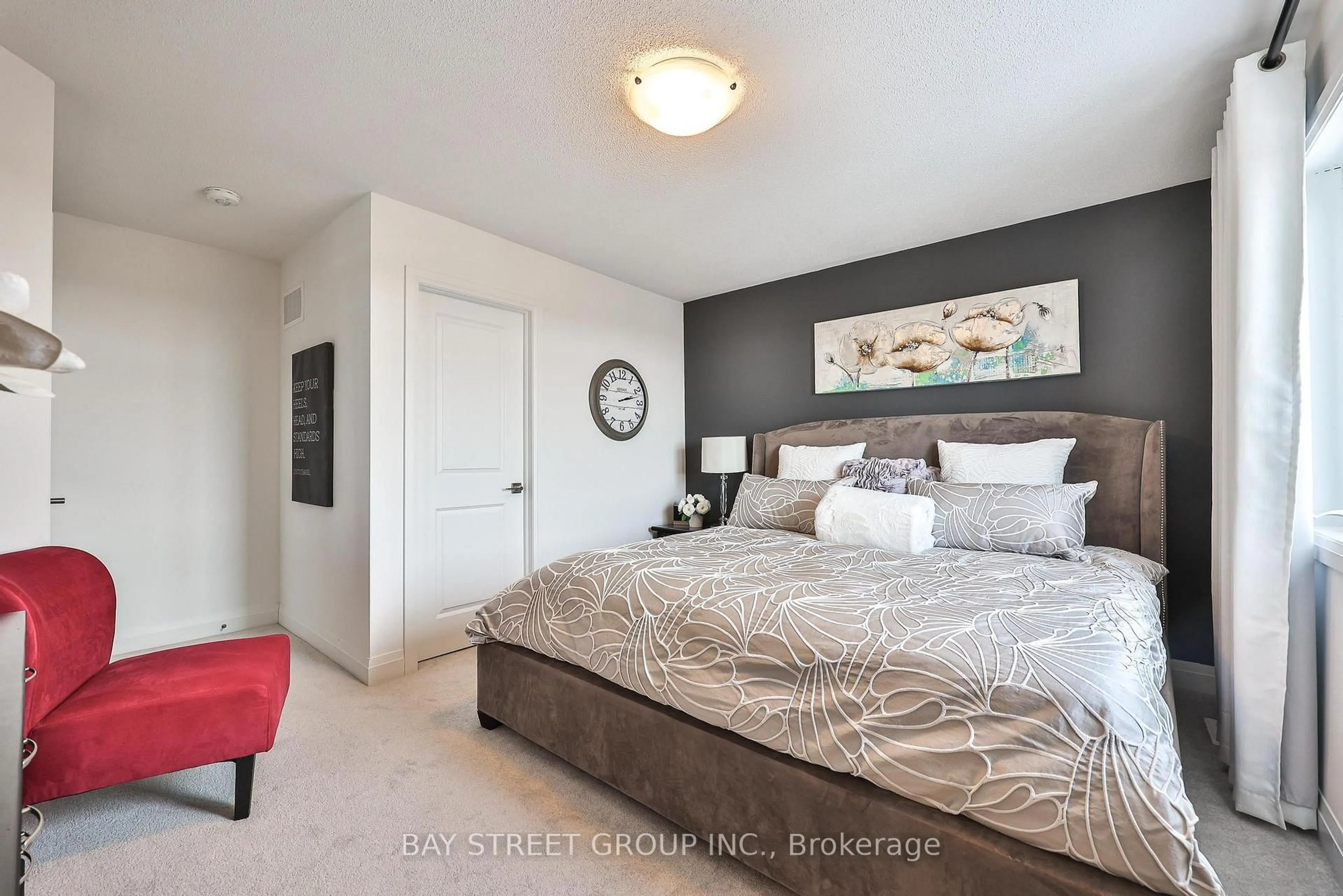 Bedroom with bed, unknown for 75 Windtree Way, Halton Hills Ontario L7G 0P6