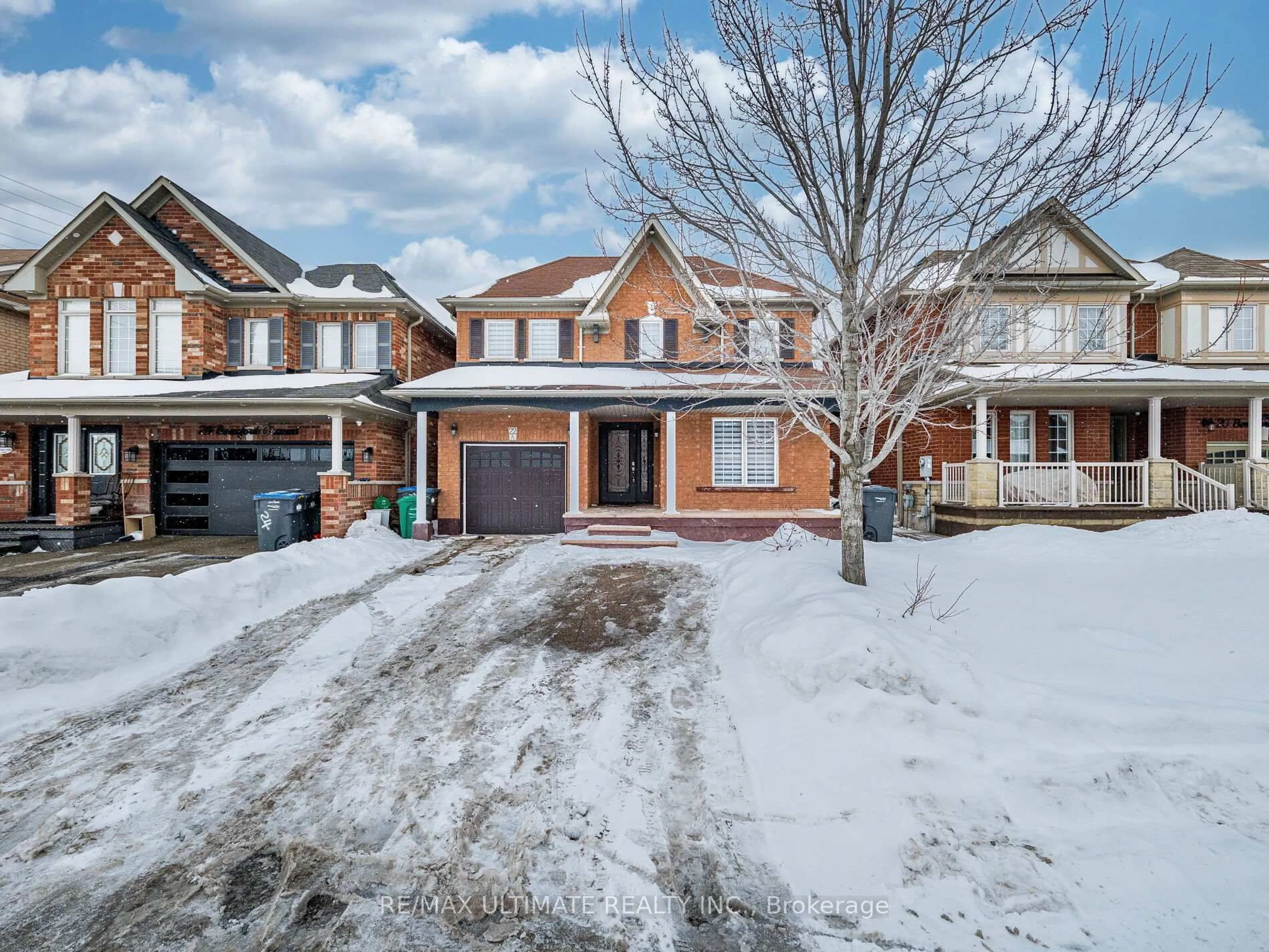 Home with brick exterior material, street for 22 Beresford Cres, Brampton Ontario L6P 2M2