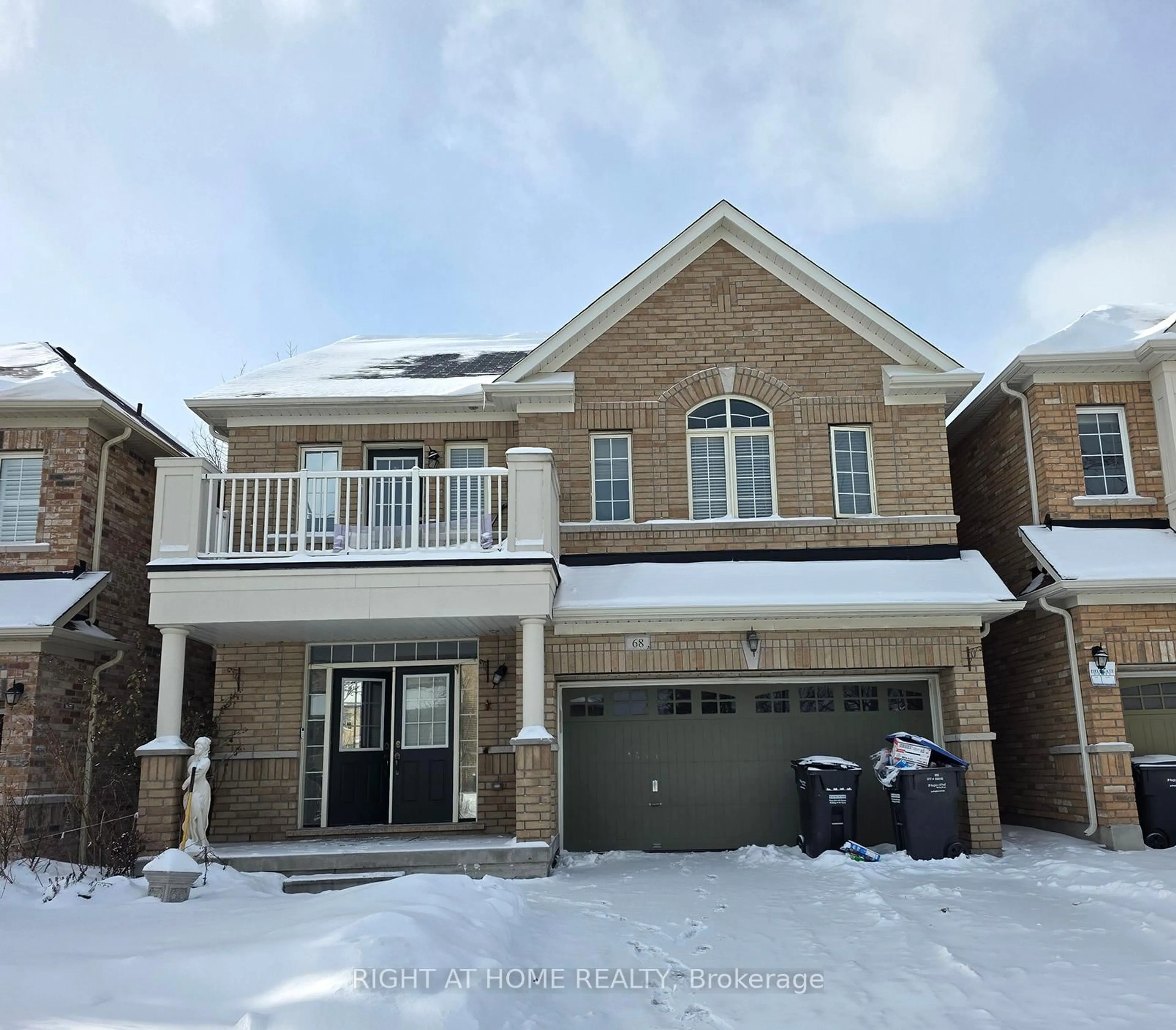 Home with brick exterior material, street for 68 Elmcrest Dr, Brampton Ontario L6Y 5Z2
