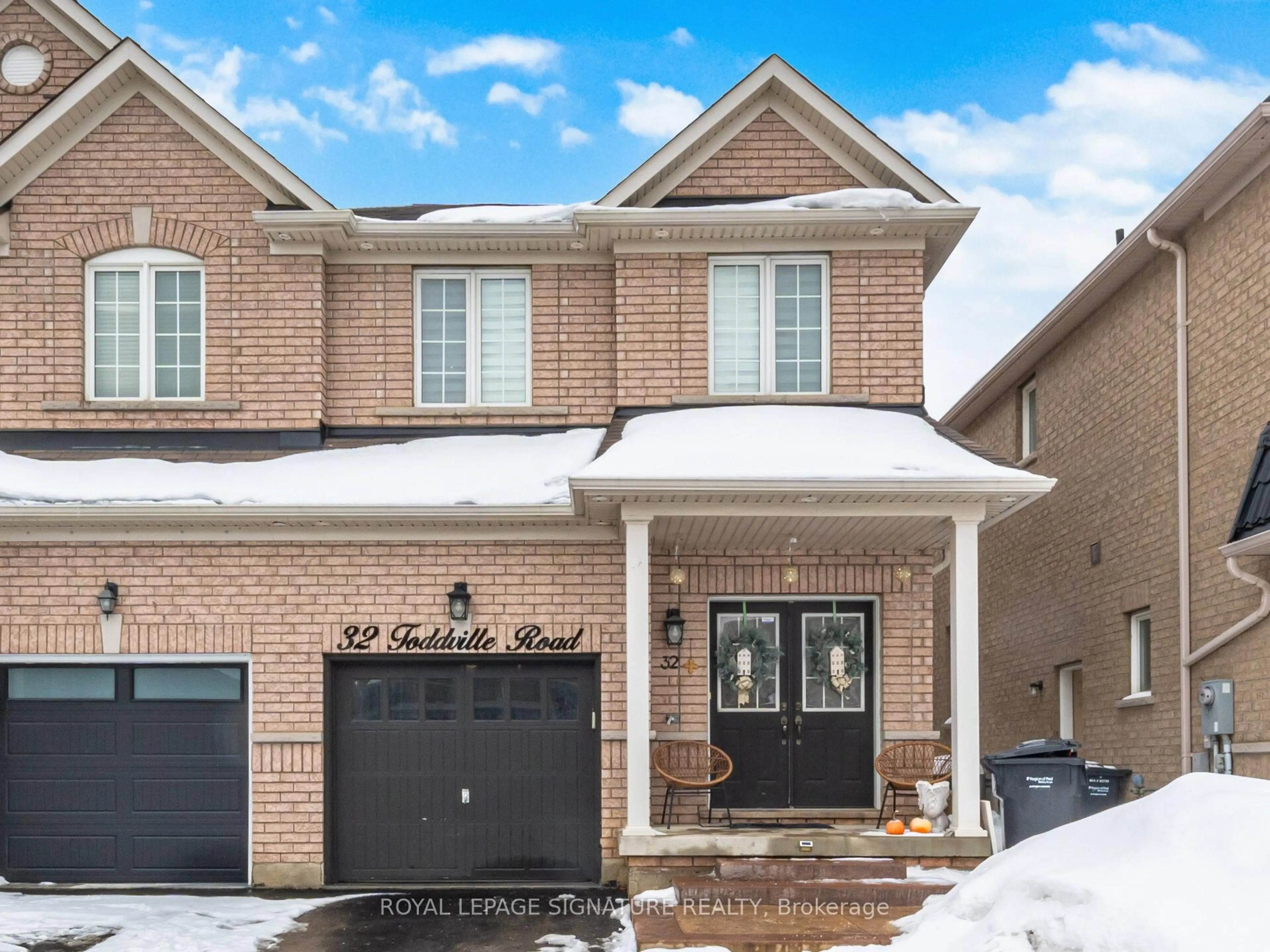 Home with brick exterior material, street for 32 Toddville Rd, Brampton Ontario L6P 3A3