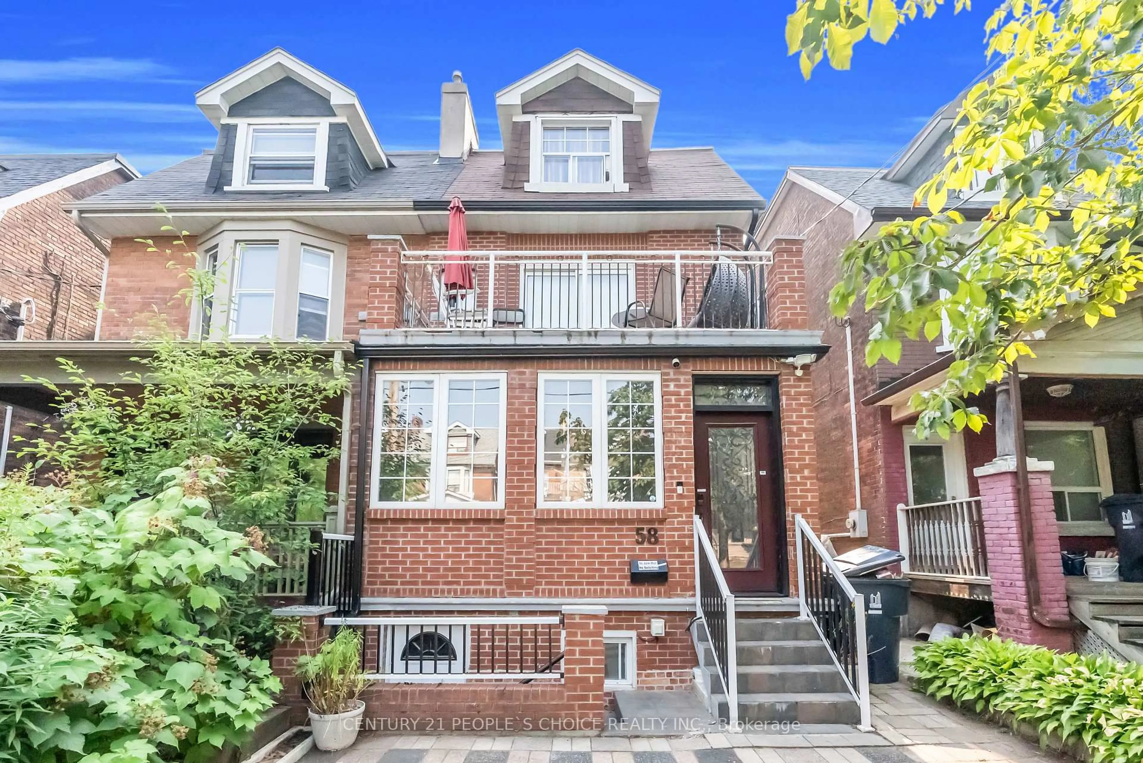 Home with brick exterior material, street for 58 Pauline Ave, Toronto Ontario M6H 3M8