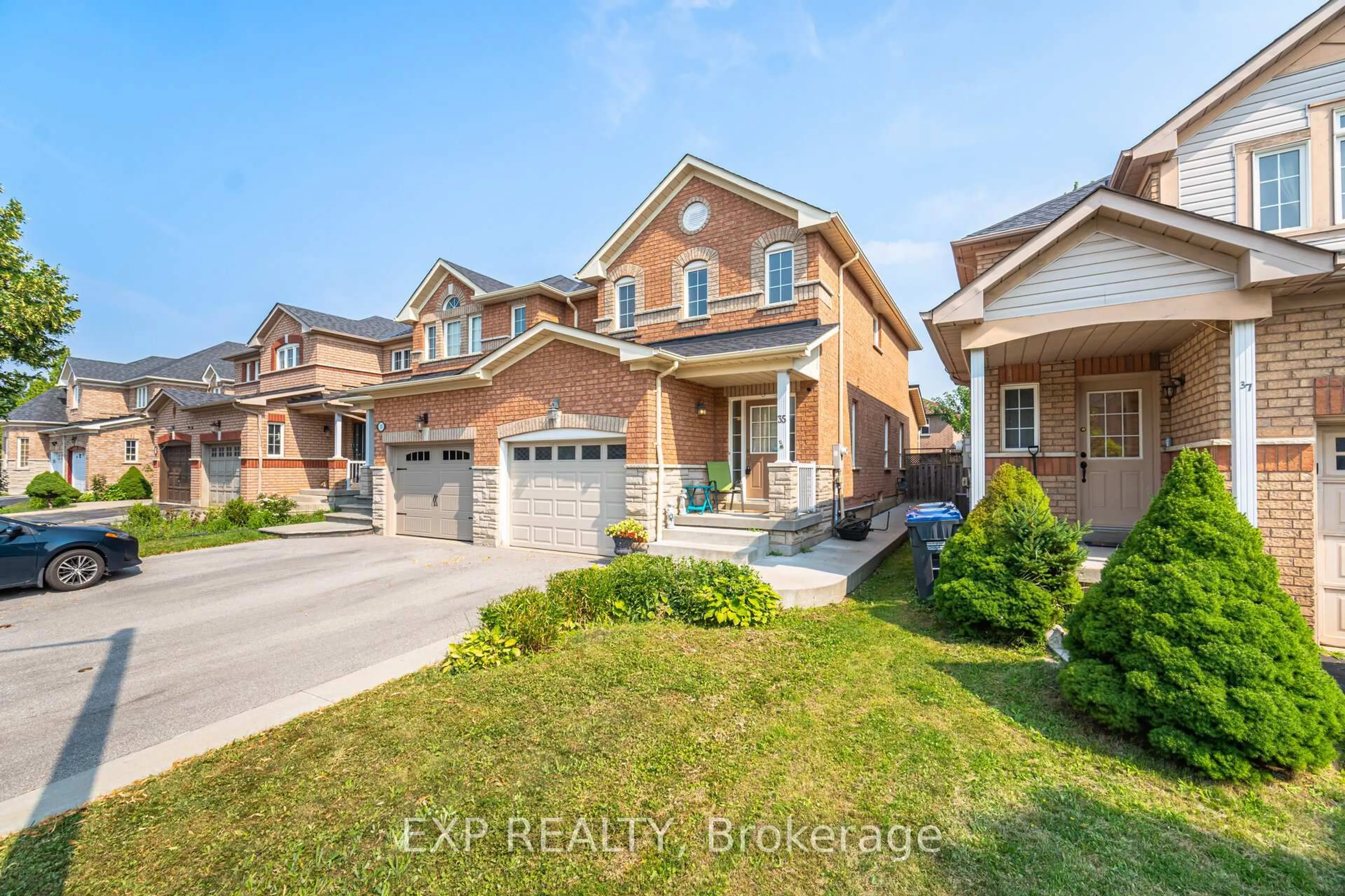 Home with brick exterior material, street for 35 Prince Cres, Brampton Ontario L7A 2C8