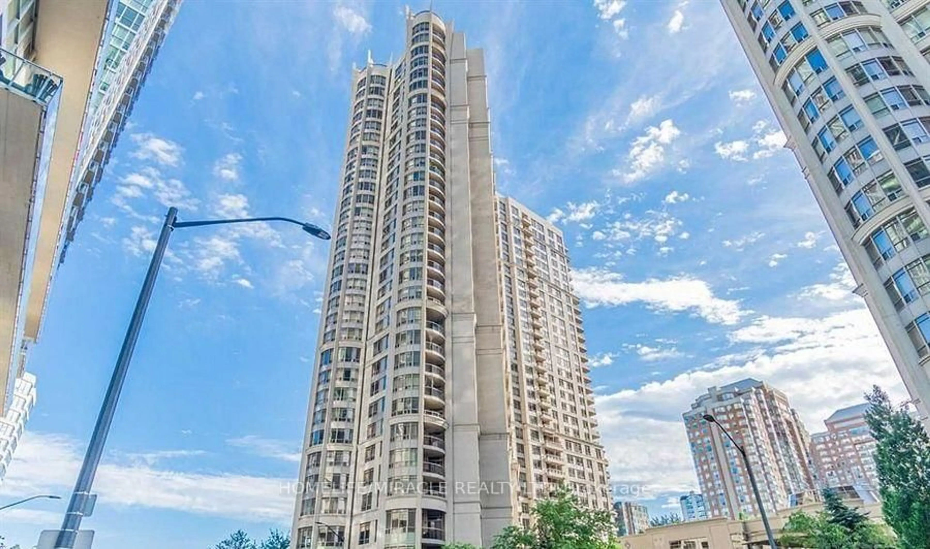 Patio, city buildings view from balcony for 3880 Duke Of York Blvd #1401, Mississauga Ontario L5B 4M7